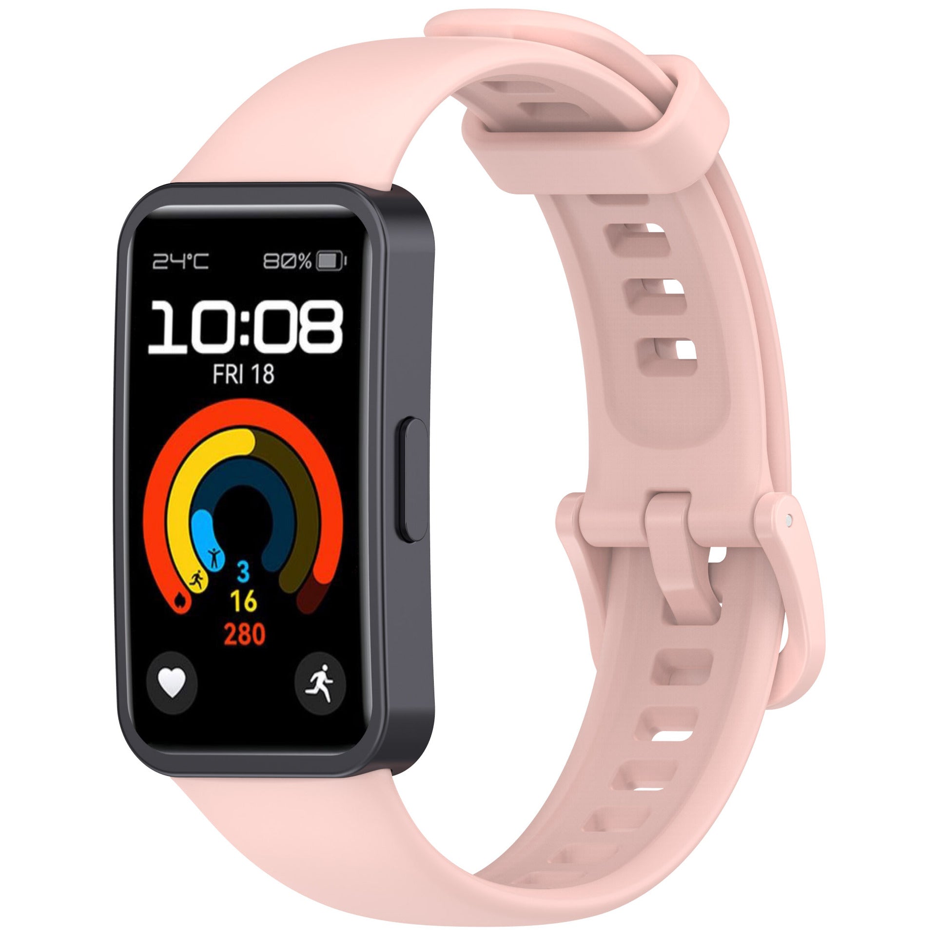 Huawei Band 8 classic siliconen bandje (roze)