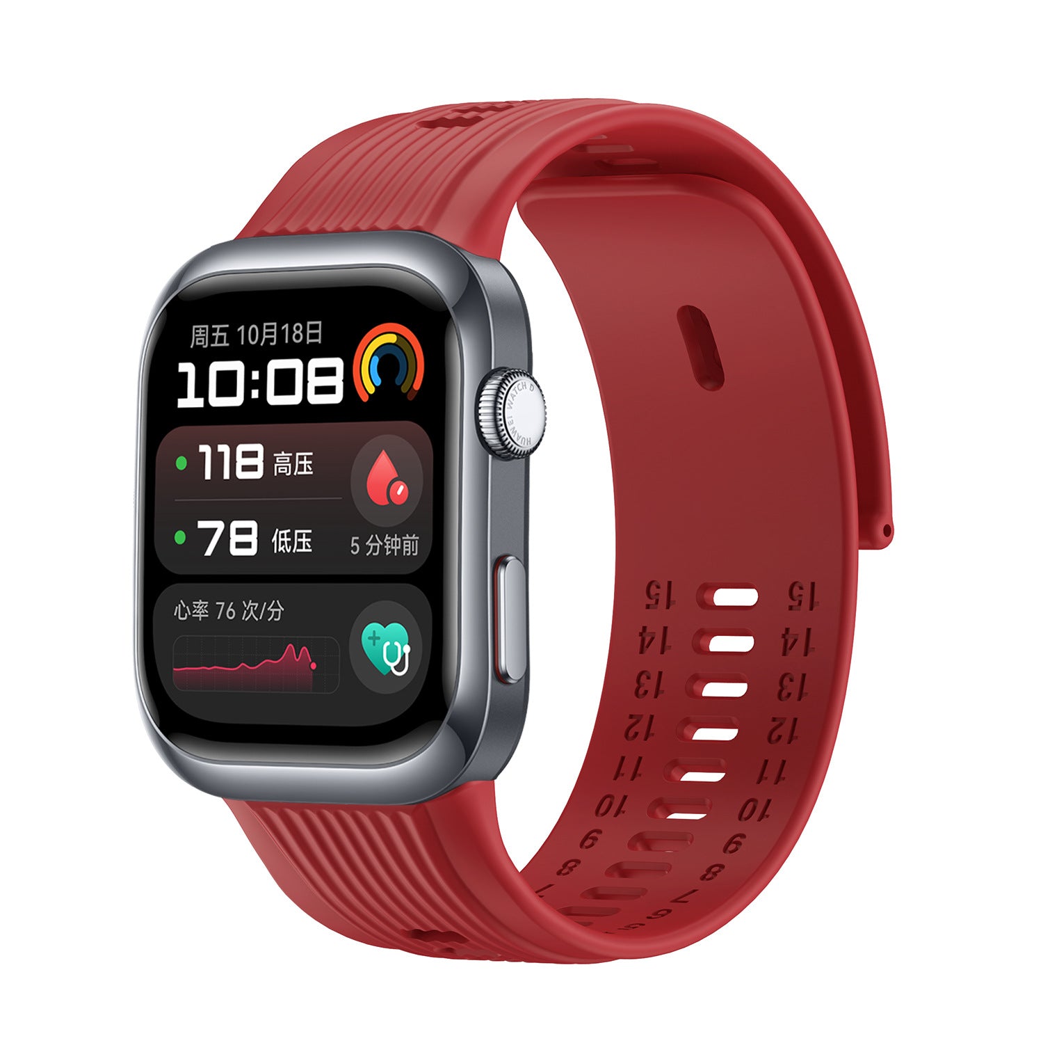 Huawei Watch D2 siliconen bandje (rood)