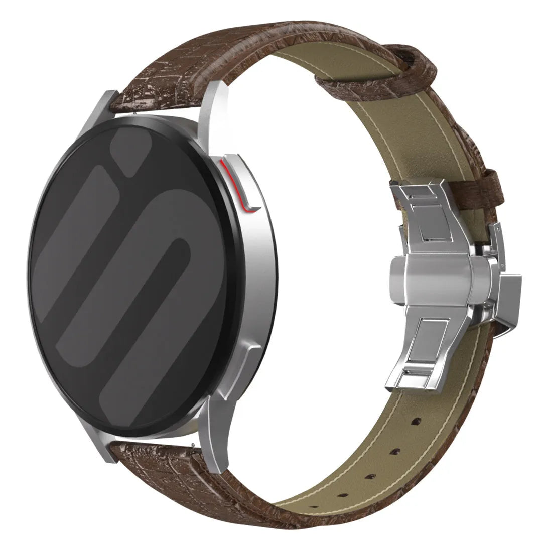 Coros Apex 42mm luxe leren bandje (donkerbruin)