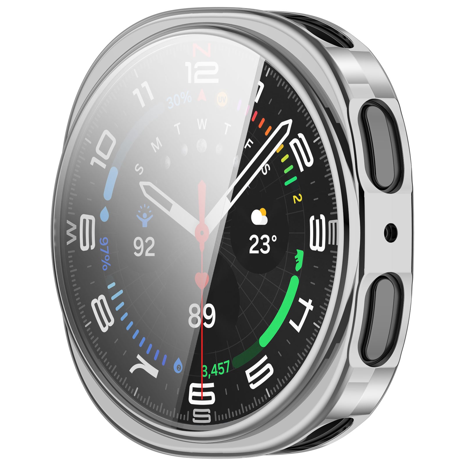 Samsung Galaxy Watch 8 - 40mm / 9 - 40mm TPU case (zilver)