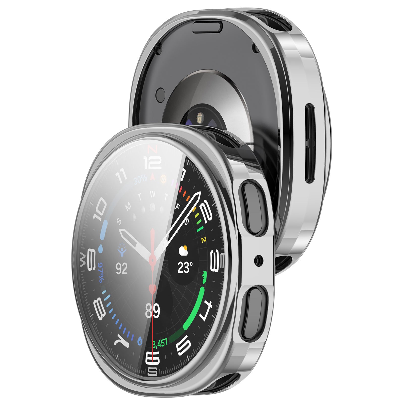 Samsung Galaxy Watch 8 - 40mm / 9 - 40mm TPU case (zilver)