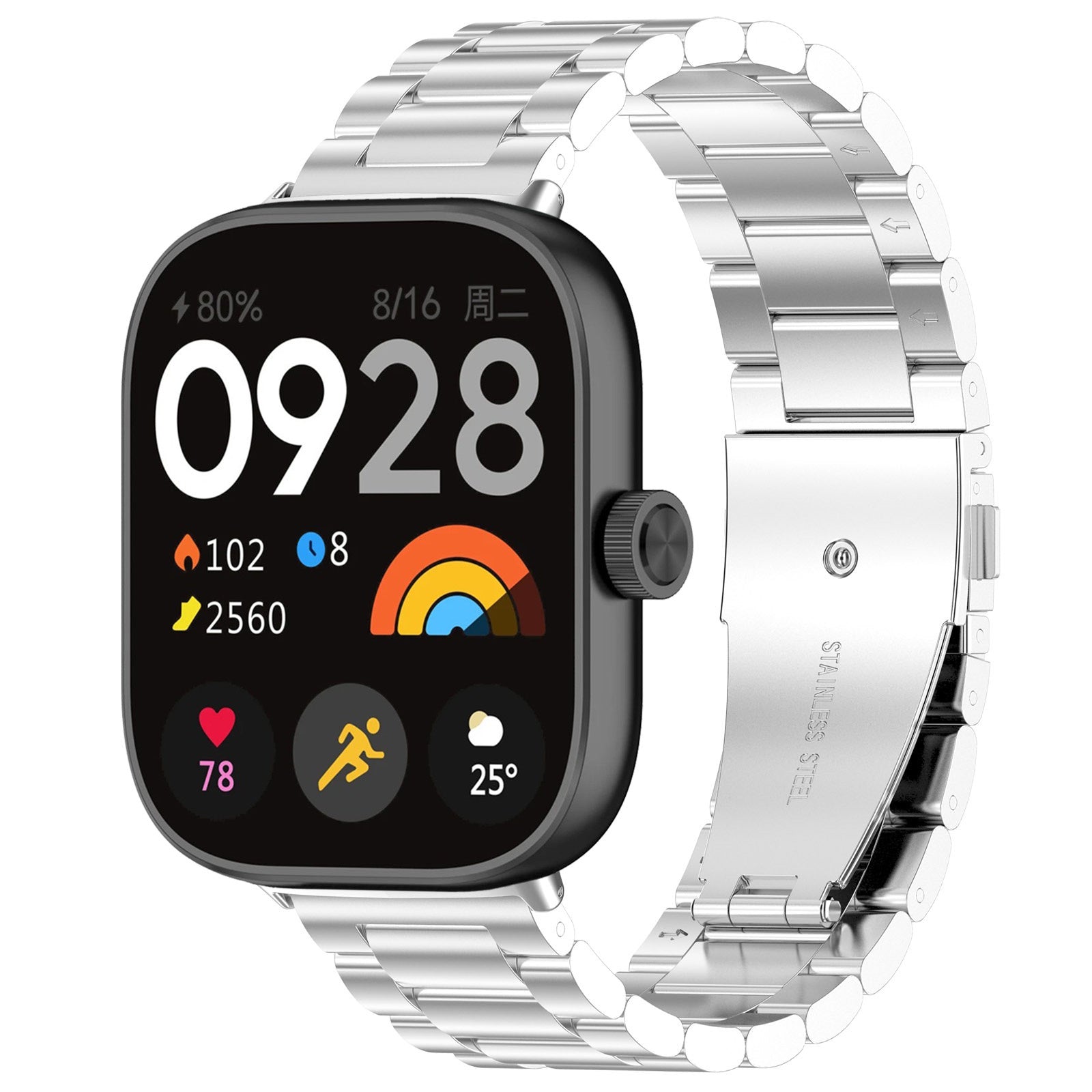 Redmi Watch 6 stalen band (zilver)