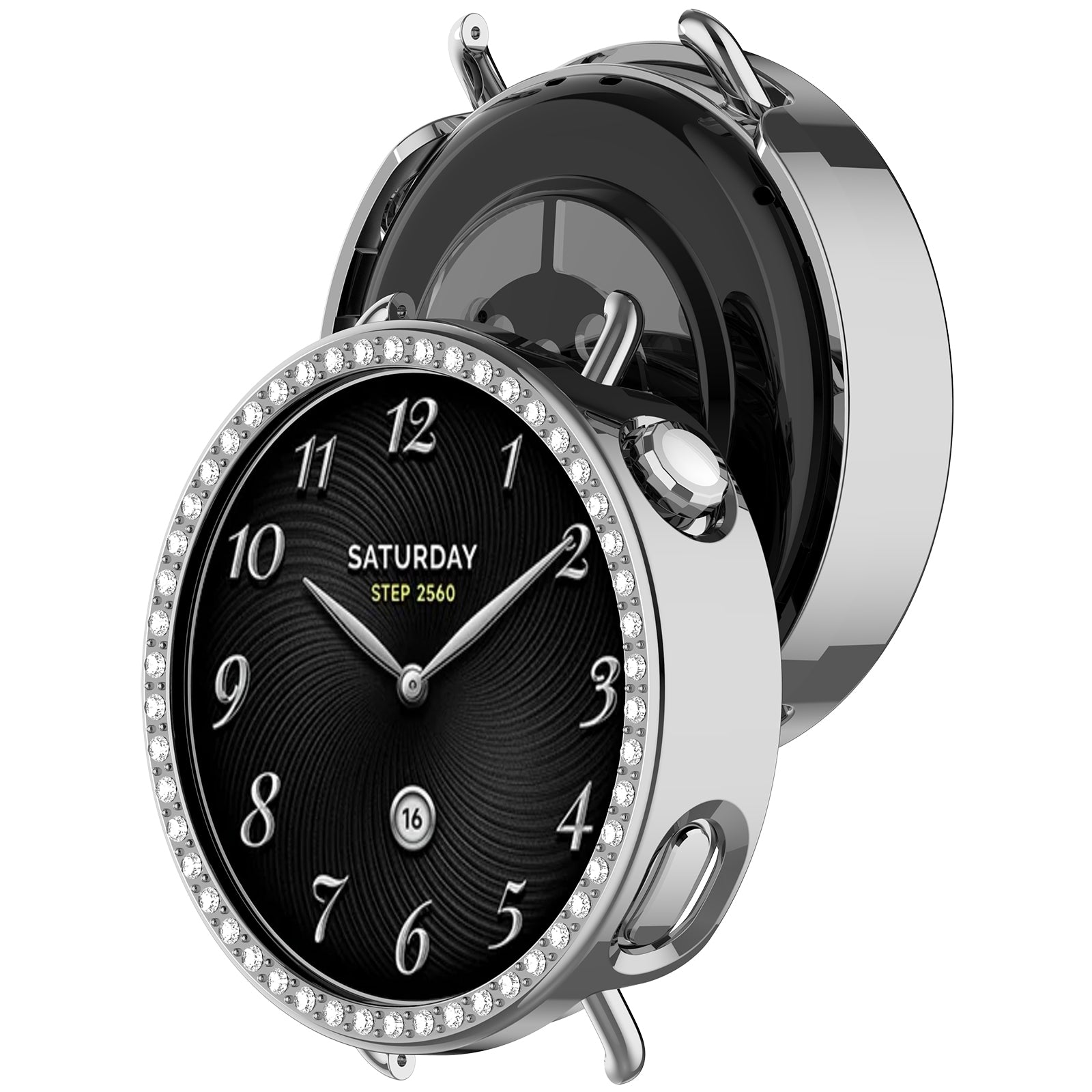 Xiaomi Watch S4 - 41mm diamond hard case (zilver)