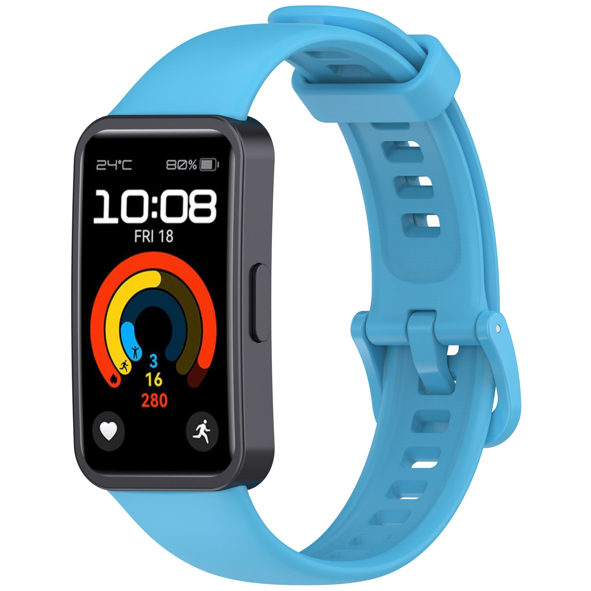 Huawei Band 9 classic siliconen bandje (lichtblauw)