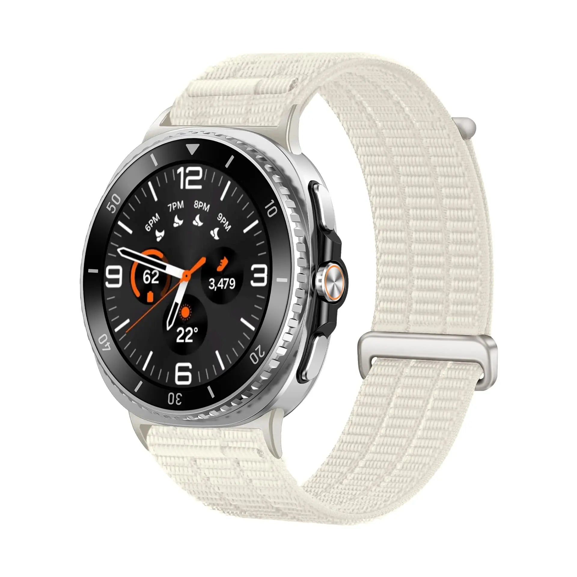 Samsung Galaxy Watch 9 - 40mm nylon air band (sterrenlicht)