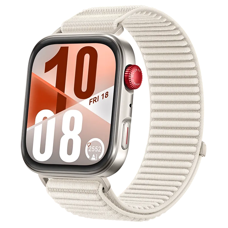 Huawei Watch Fit 5 Pro nylon wave bandje (sterrenlicht)