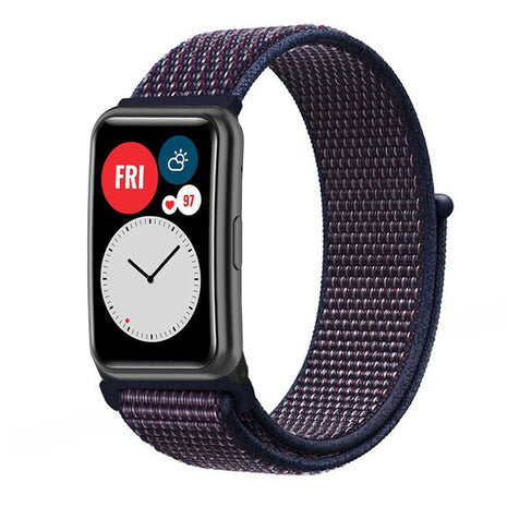 Huawei Watch Fit SE nylon bandje (indigo blauw)