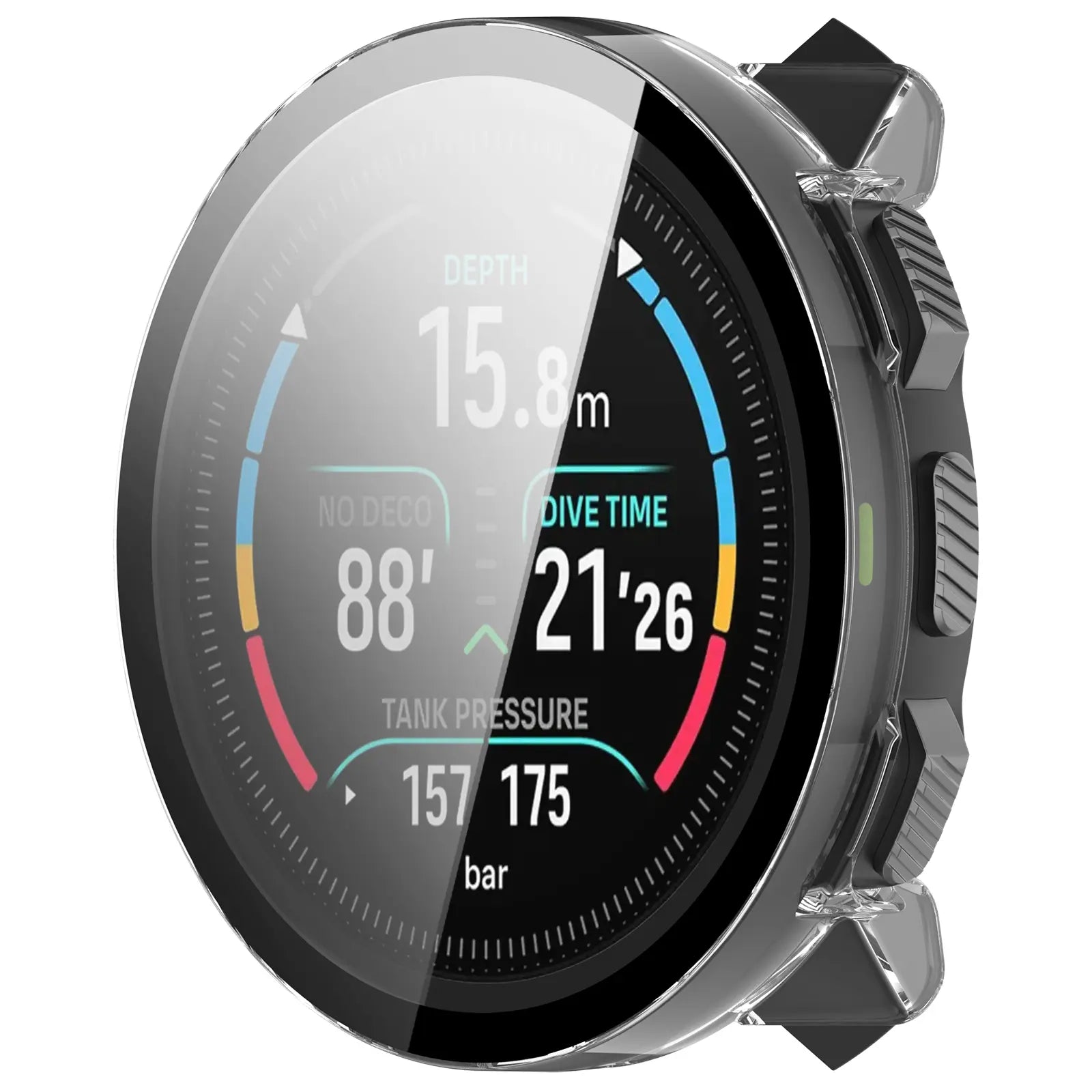 Suunto Nautic S hard case met glas (transparant)