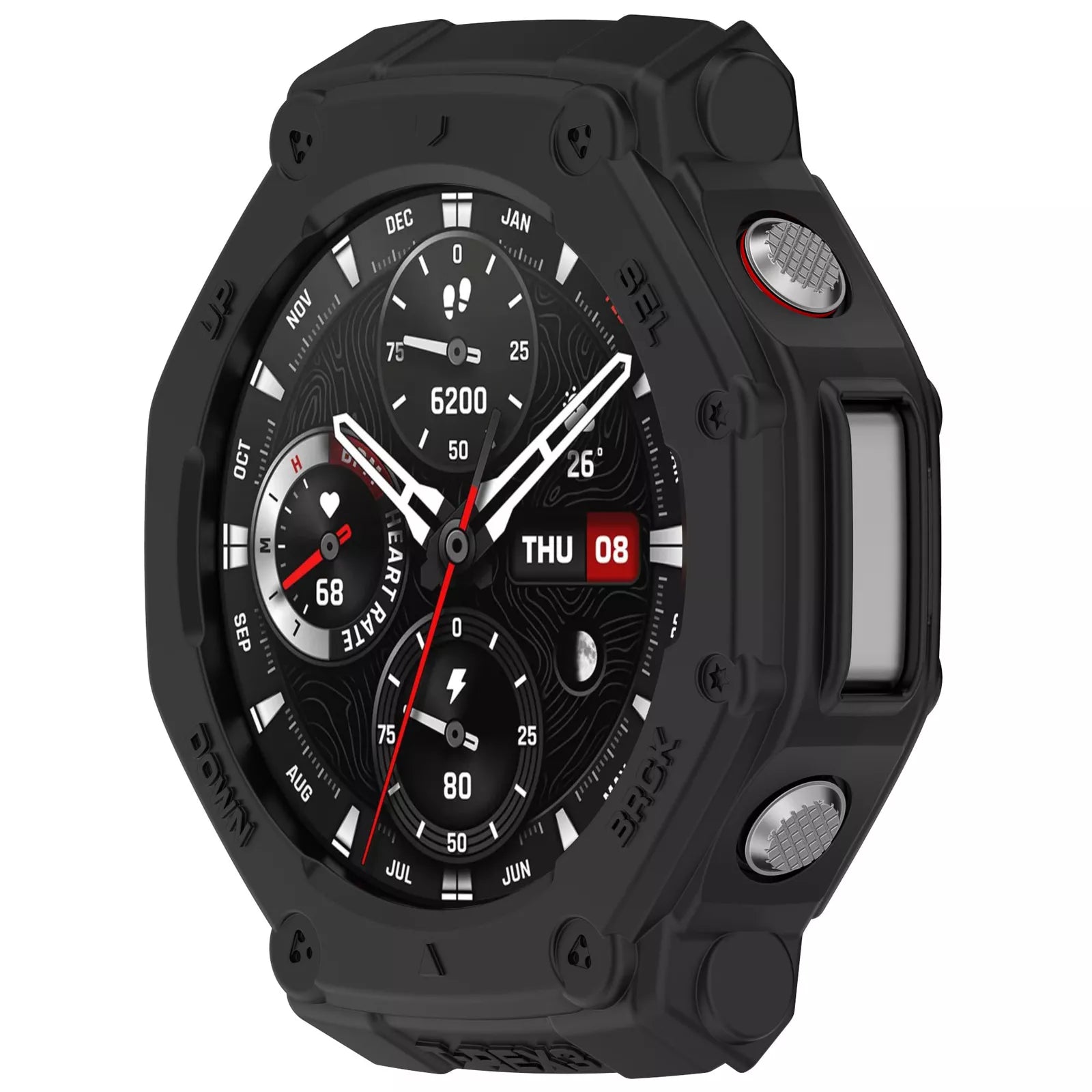 Amazfit T-Rex 3 rugged TPU case (zwart)