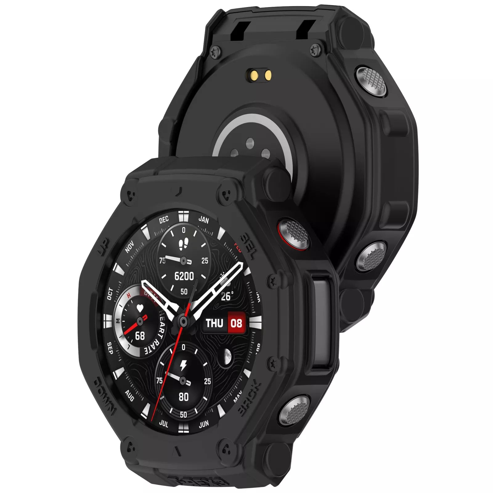 Amazfit T-Rex 3 rugged TPU case (zwart)