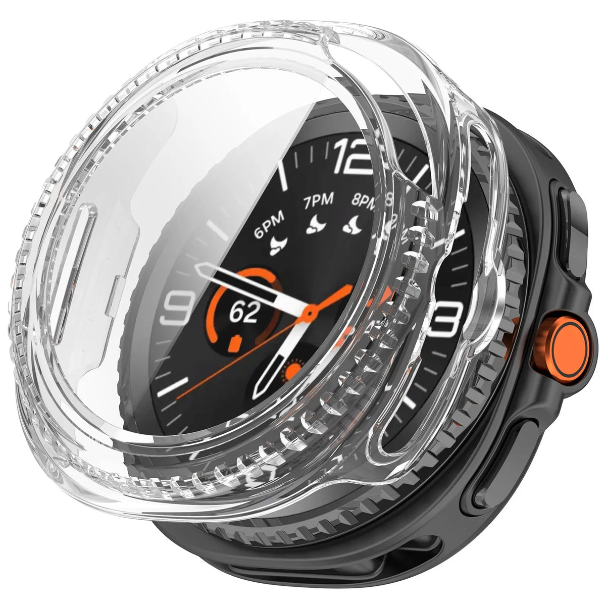 Samsung Galaxy Watch 8 Classic hard case met glas (transparant)