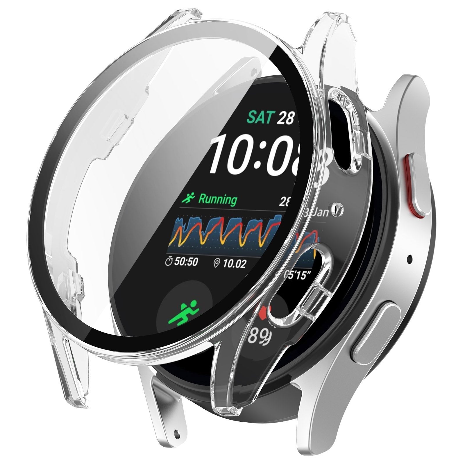 Samsung Galaxy Watch 7 44mm hard case met glas