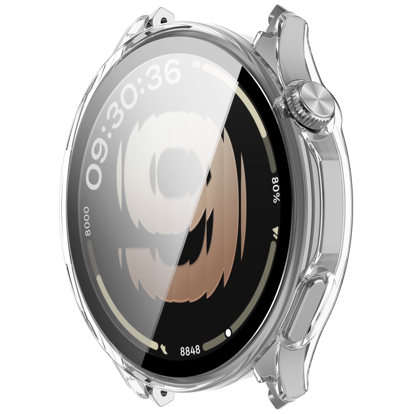 Oppo Watch S hard case met glas (transparant)