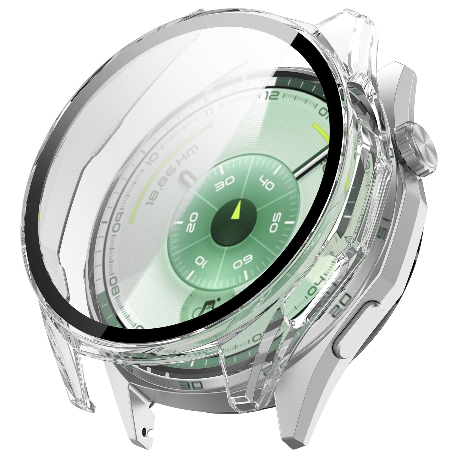 Huawei Watch GT 6 - 46mm hard case met glas (zwart)