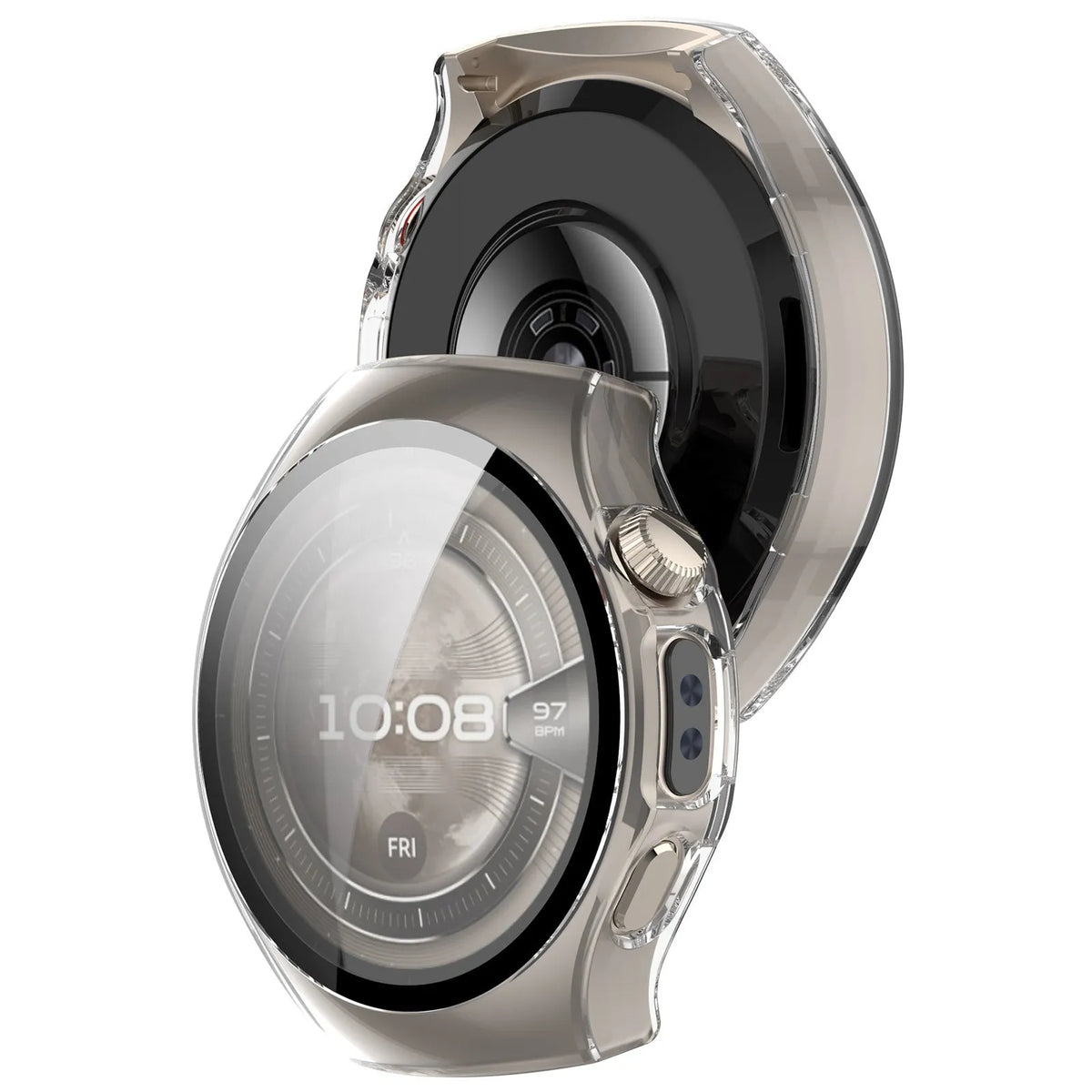 Huawei Watch 5 - 46mm hard case met glas (transparant)