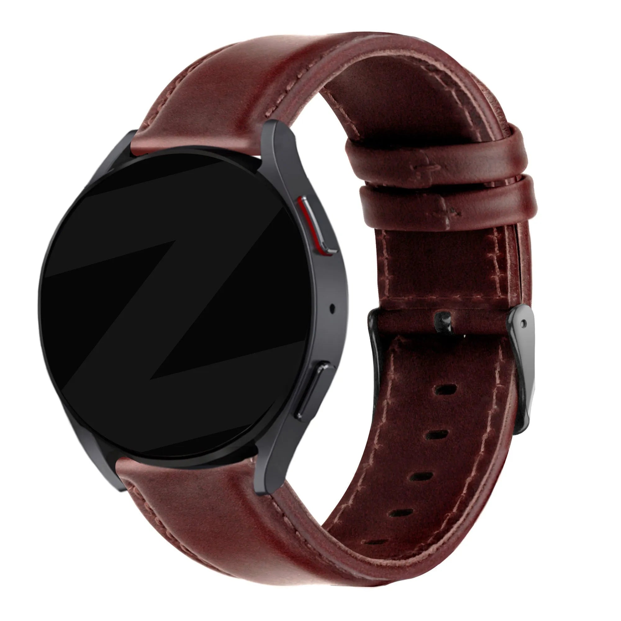 Bandz OnePlus Watch 3 lederen band 'Classic' (donkerbruin)