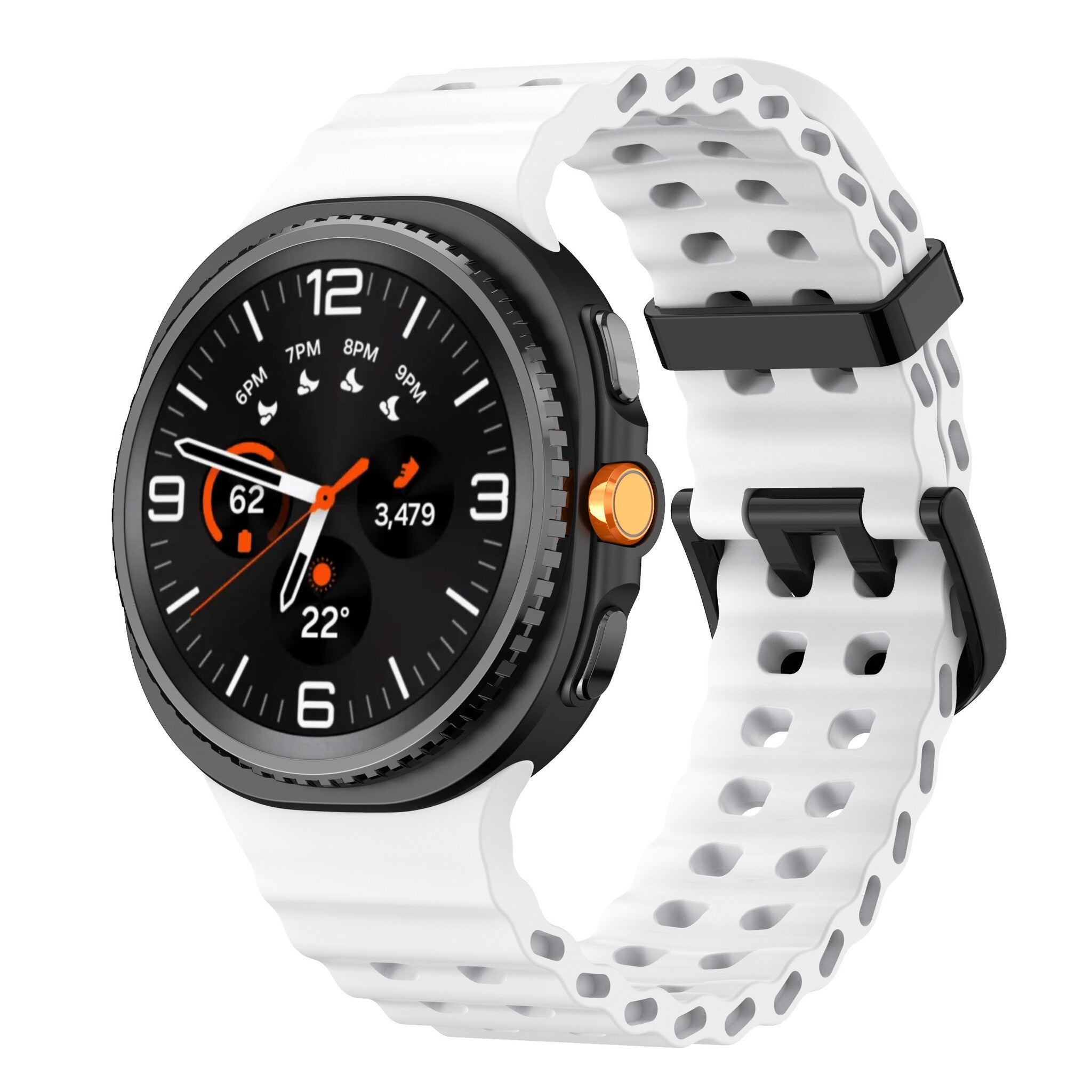 Samsung Galaxy Watch 8 - 44mm Ocean bandje (wit)