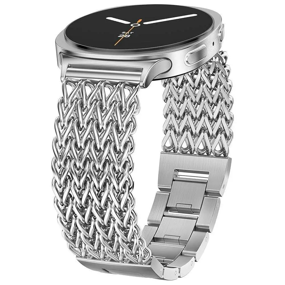 Samsung Galaxy Watch 8 - 44mm metalen mesh bandje (zilver)