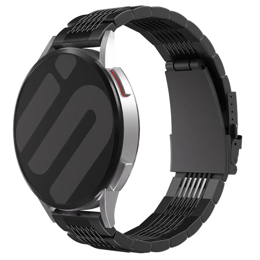 Amazfit Bip 6 luxe stalen schakel band (zwart)