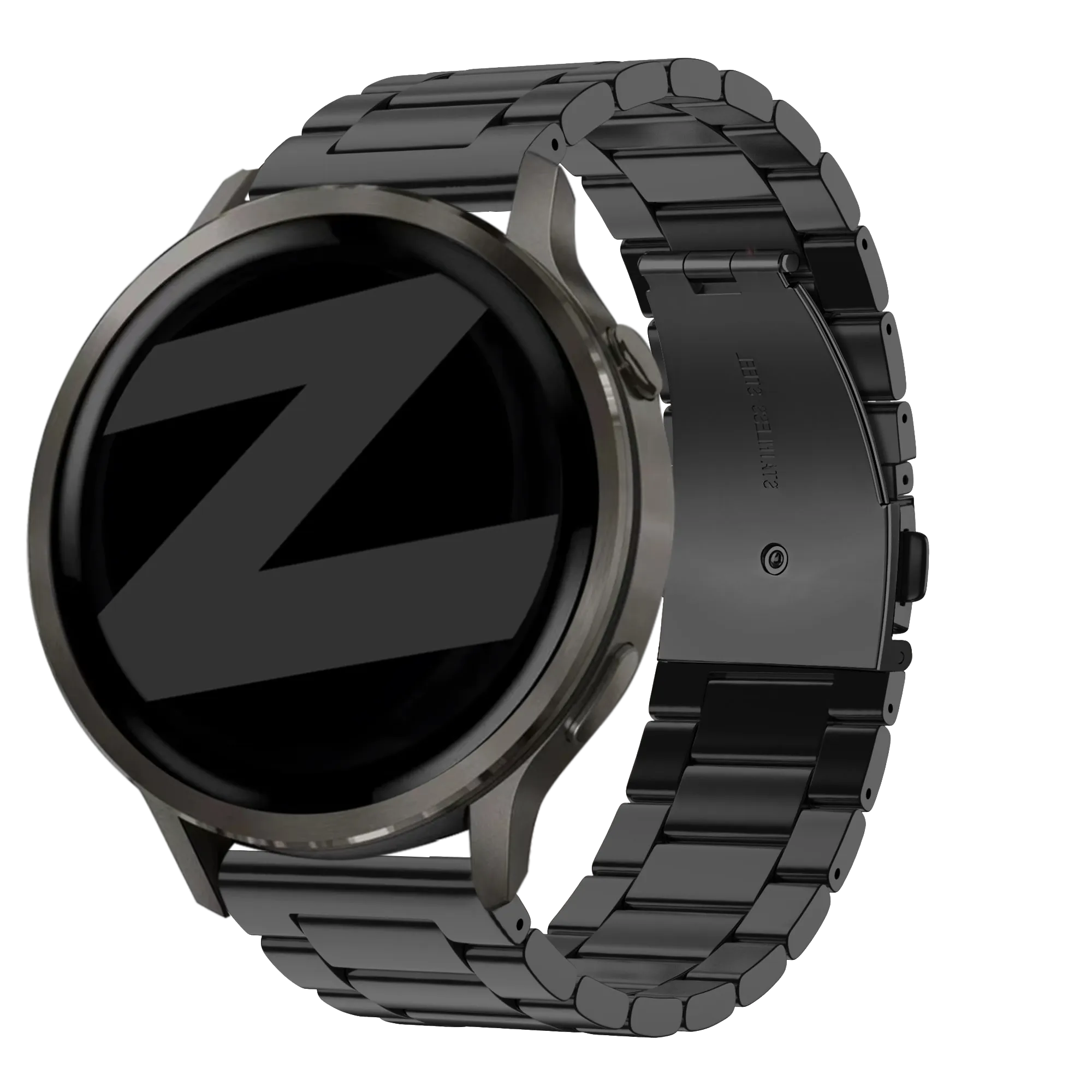 Bandz Garmin D2 Air X15 stalen band 'Classic' (zwart)