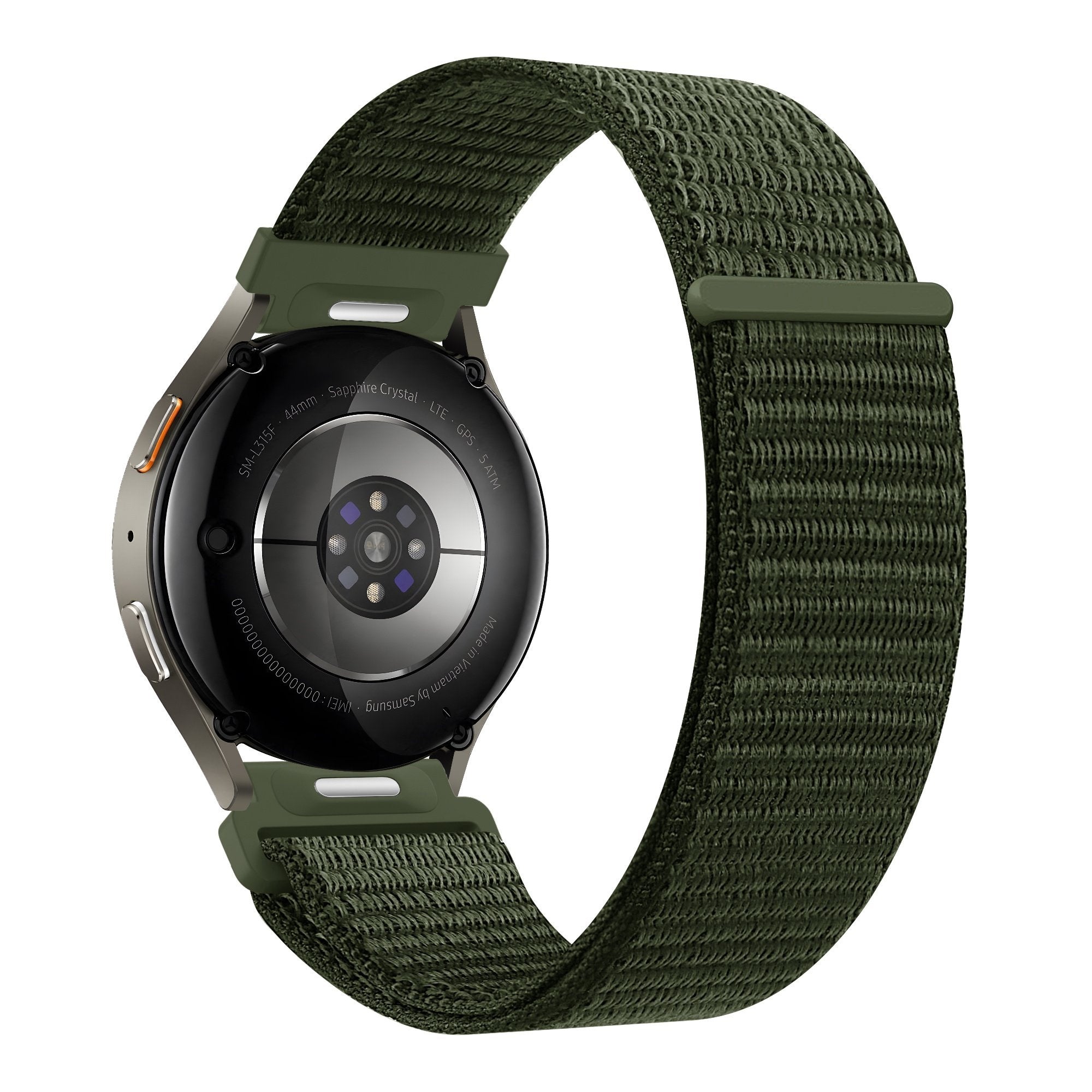 Bandz Huawei Watch GT 5 - 46mm nylon band 'Easy fit' (groen)