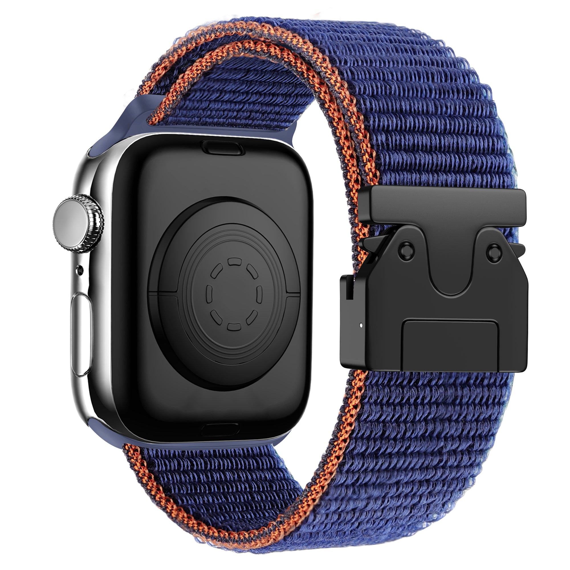 Bandz Apple Watch Ultra nylon band 'Classic met P-buckle (donkerblauw)