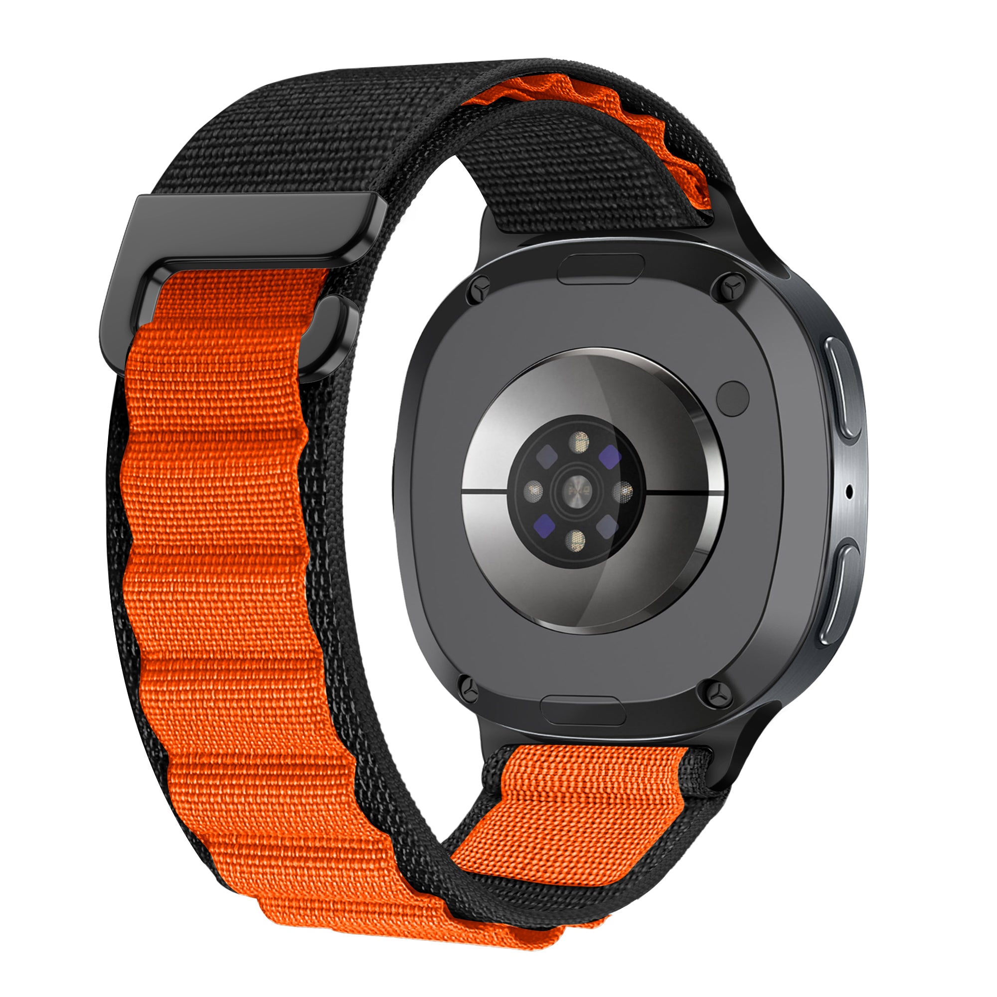 Samsung Galaxy Watch 8 - 44mm Alpine Strap (Black/Orange)