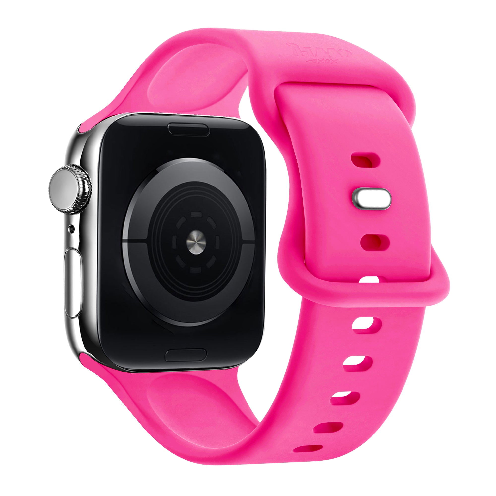 xoxo Wildhearts Apple Watch Siliconen bandje (knalroze)