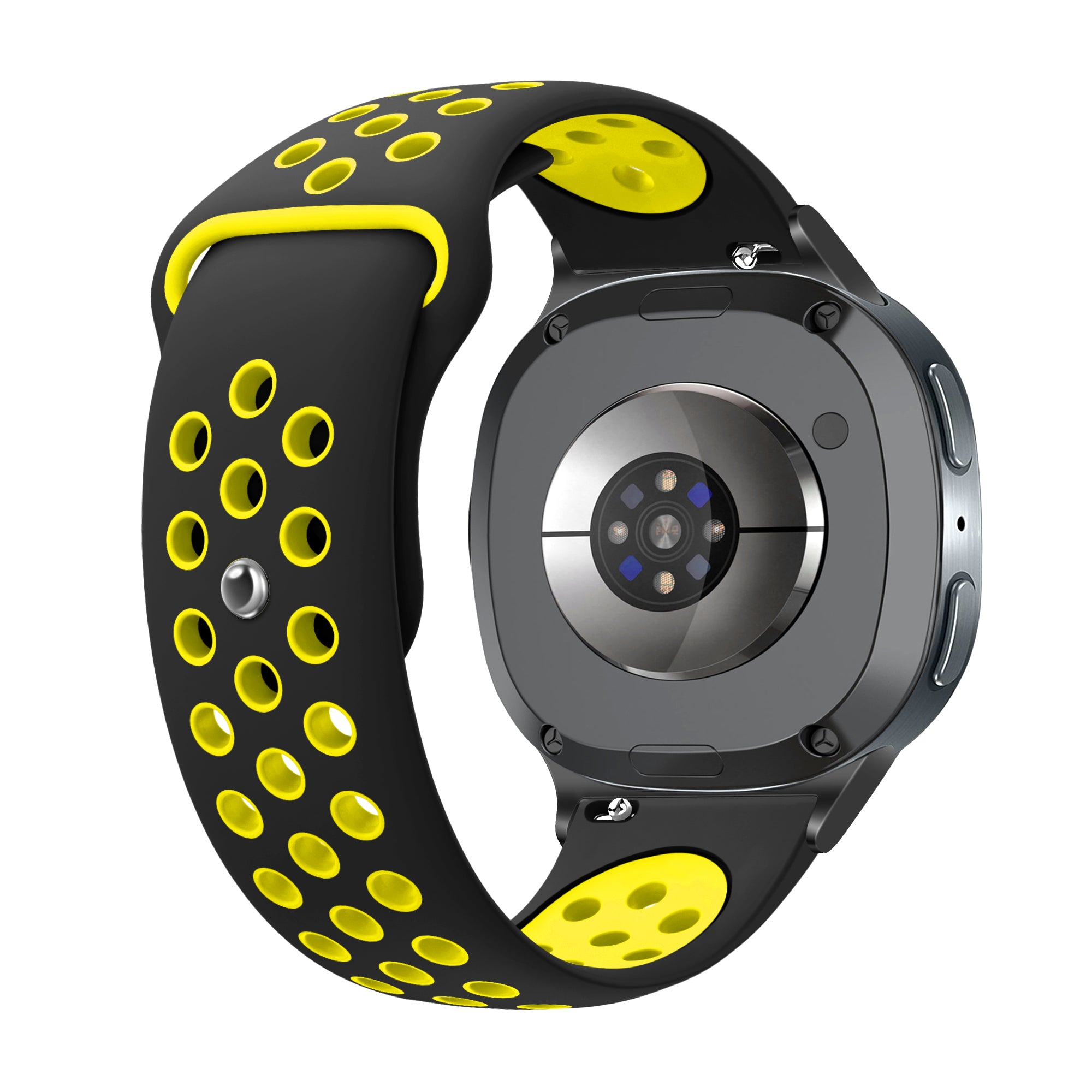 Samsung Galaxy Watch 9 - 40mm sport bandje (zwart/geel)