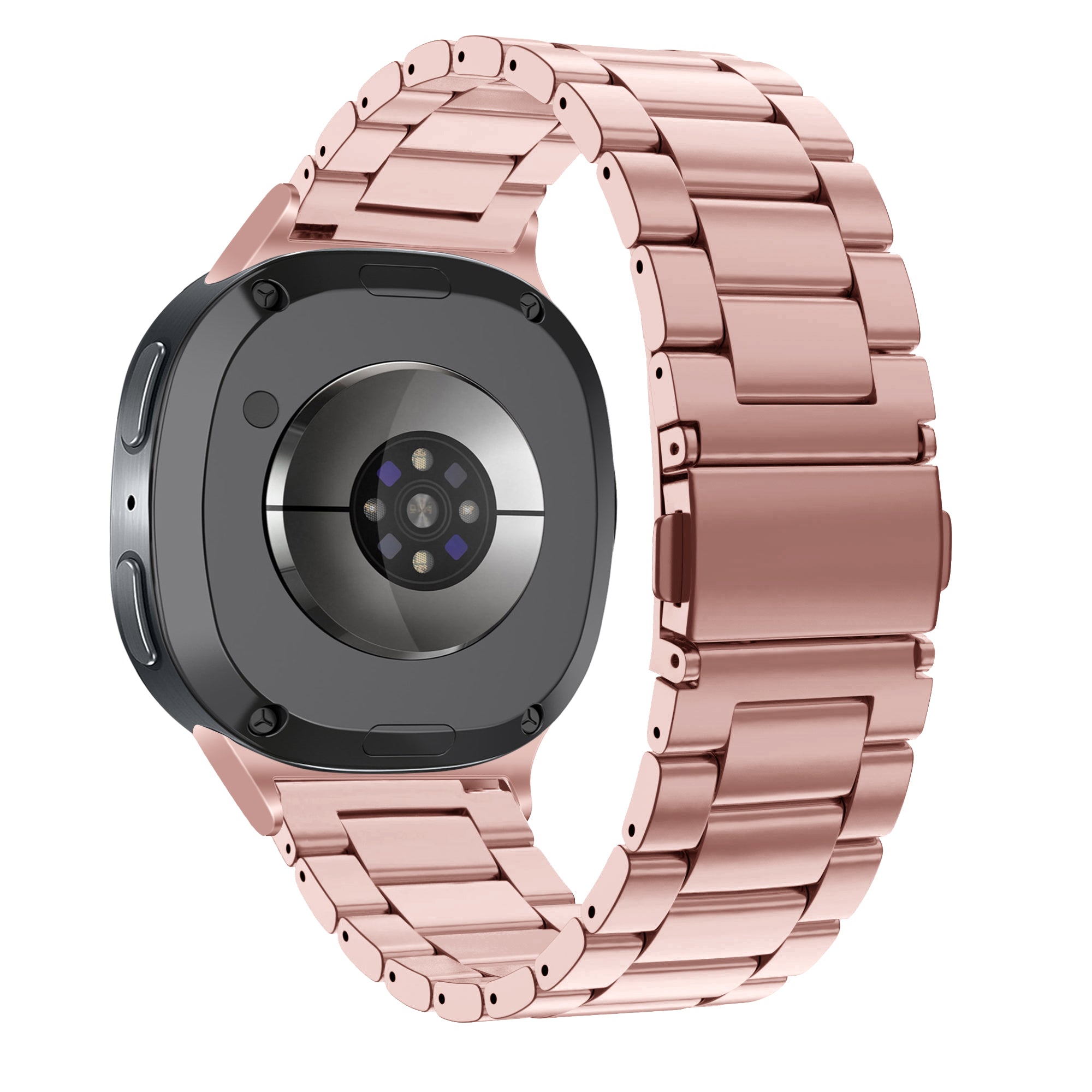Bandz Samsung Galaxy Watch 8 - 44mm stalen band 'Classic' (roze)