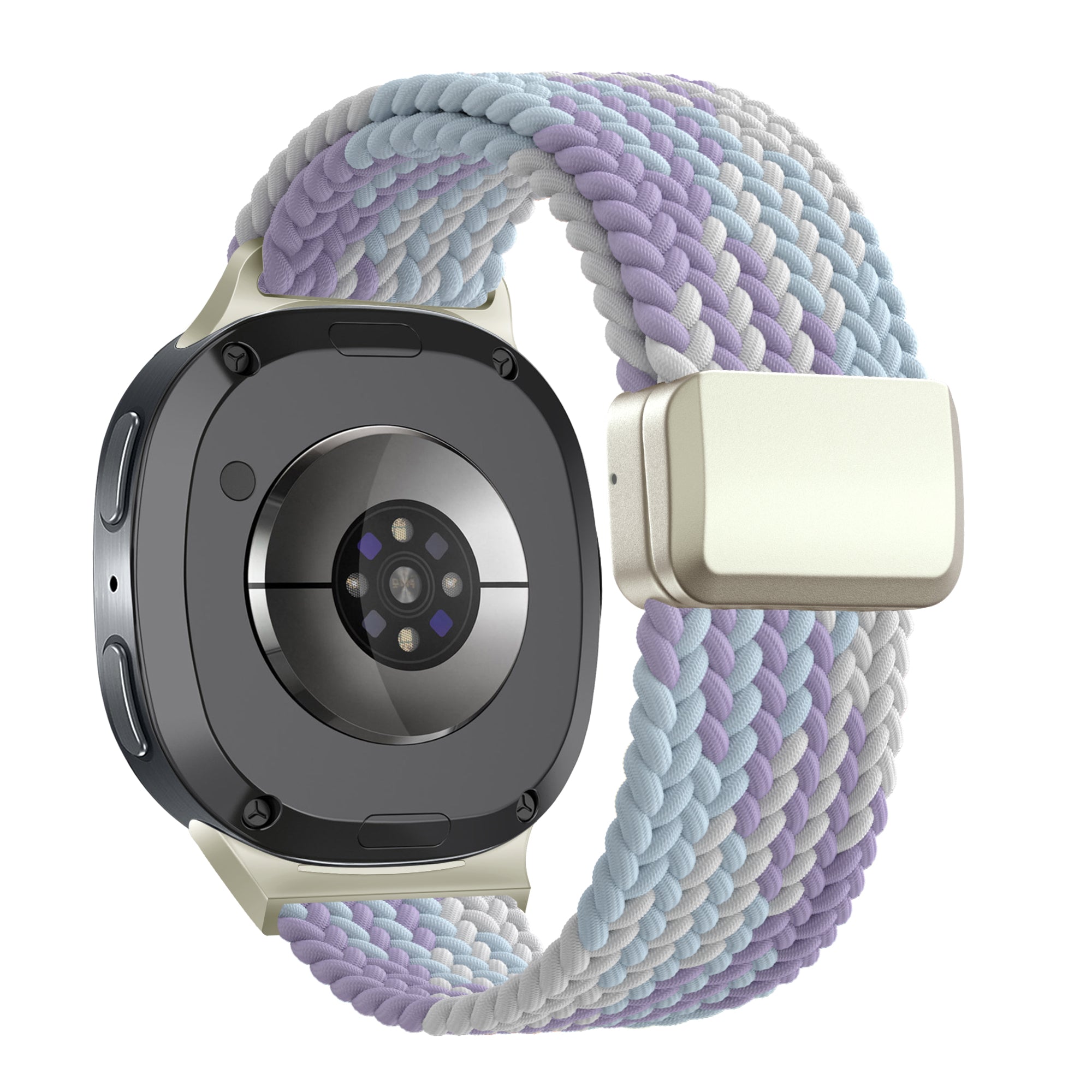 Bandz Samsung Galaxy Watch 8 - 44mm magnetisch geweven bandje (paars mix)