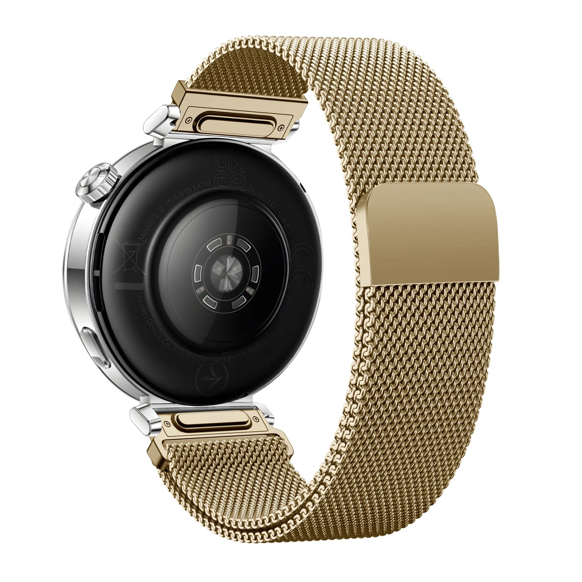 Bandz Huawei Watch GT 6 - 41mm Milanese band 'Easy fit' (goud)