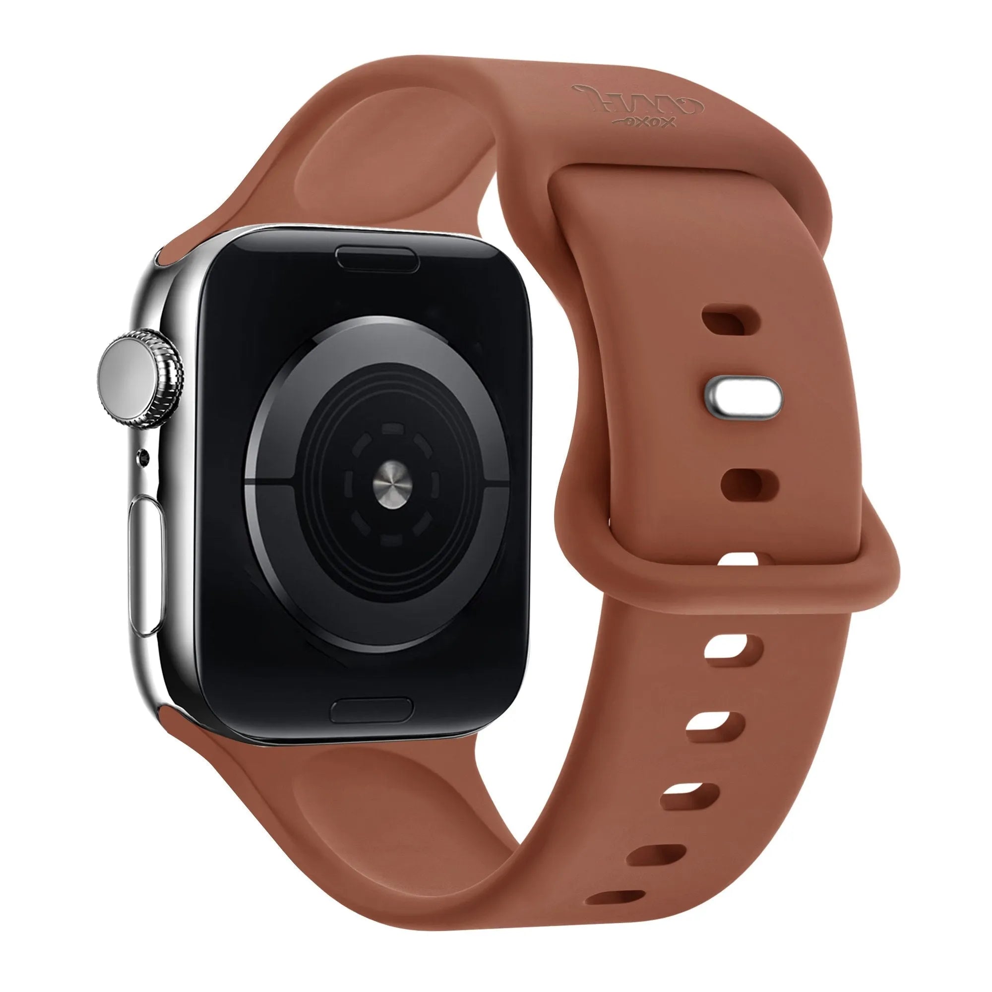xoxo Wildhearts Apple Watch siliconen bandje (bruin)
