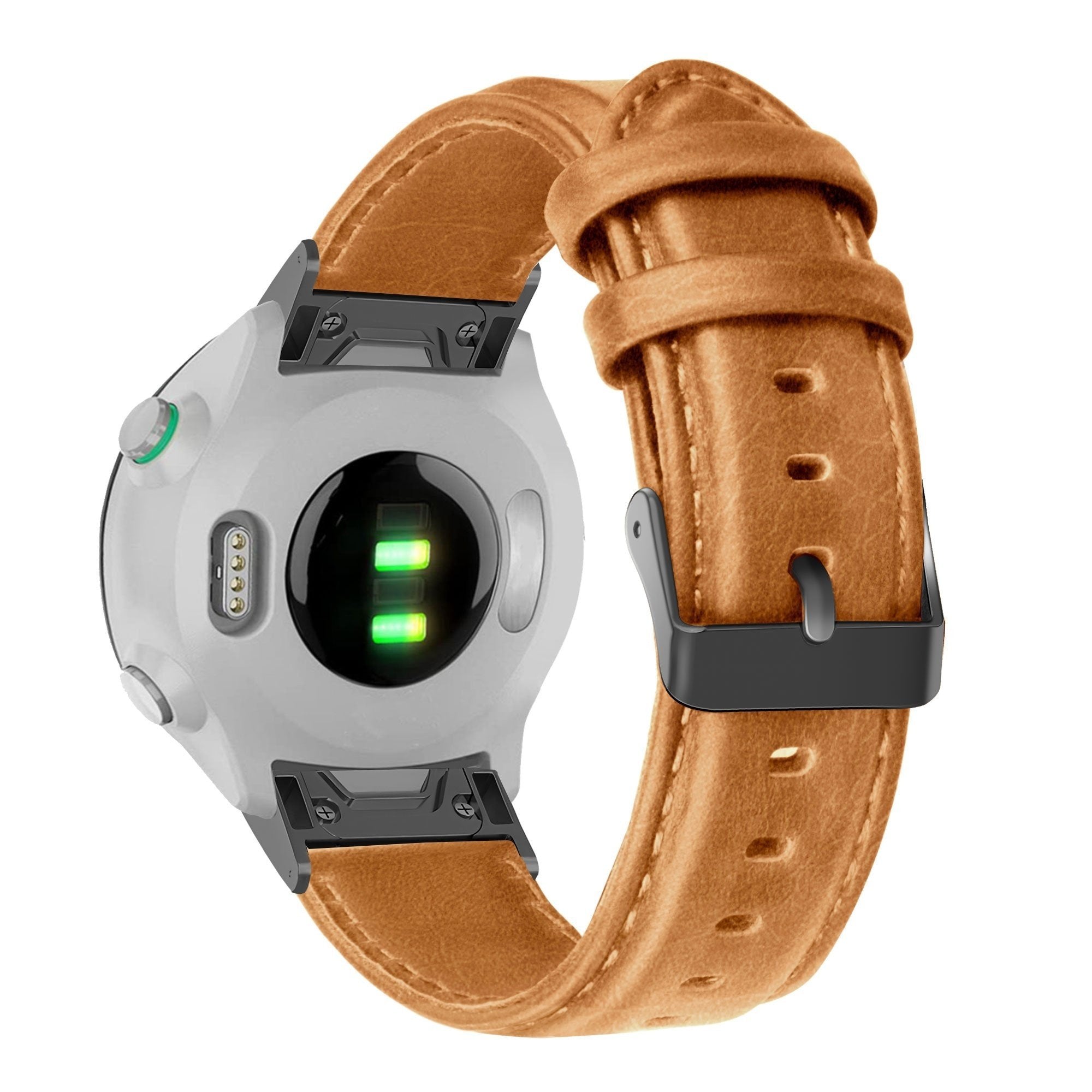 Bandz Garmin Descent G2 lederen band (bruin)