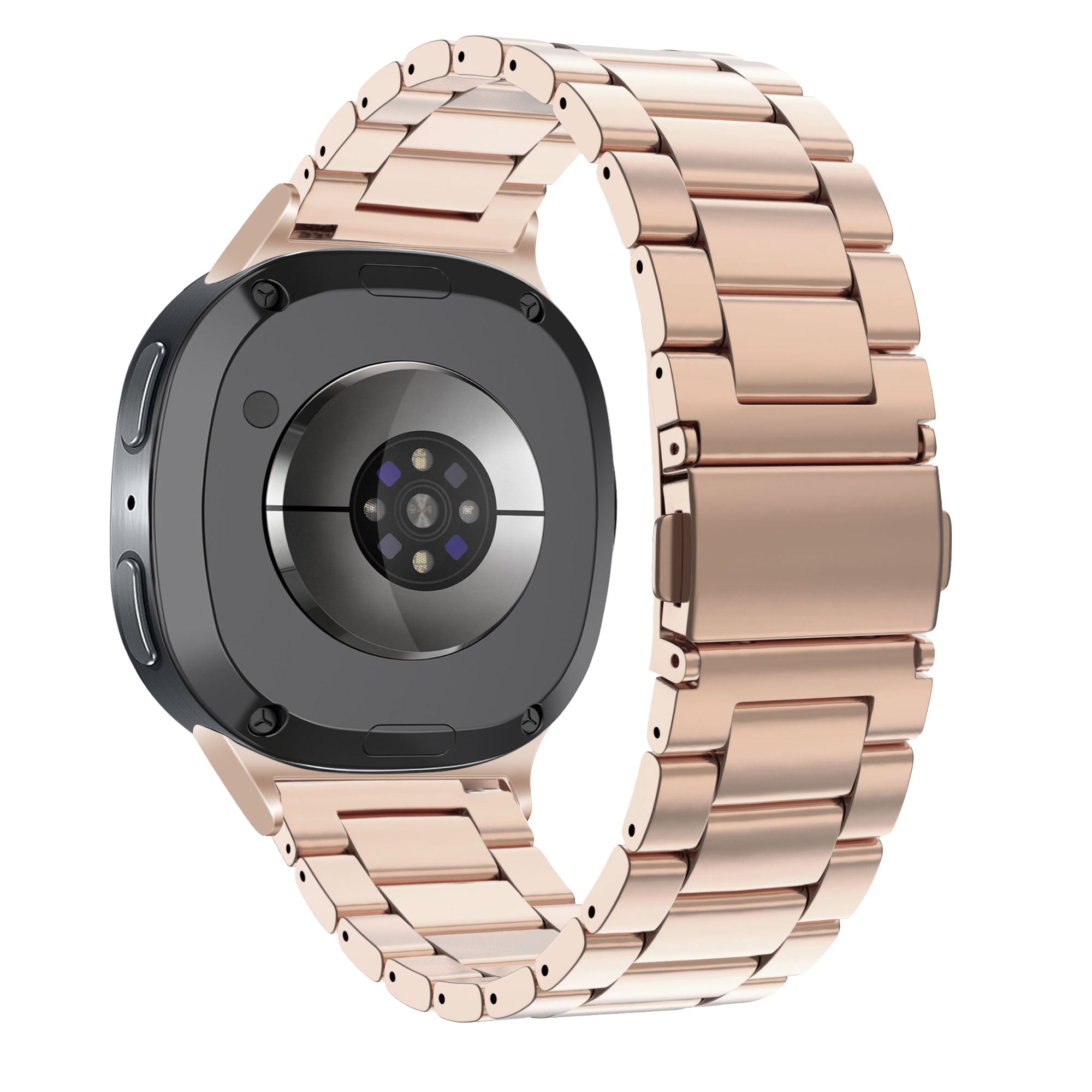 Bandz Samsung Galaxy Watch 8 - 40mm stalen band 'Classic' (rosé goud)