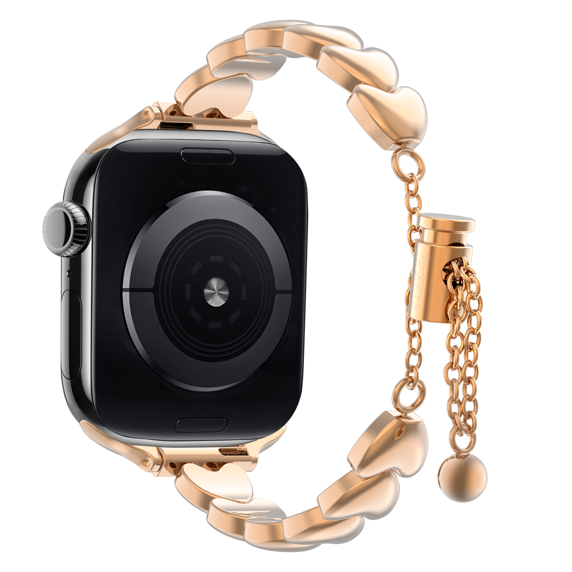xoxo Wildhearts Apple Watch stalen bandje 'hearts' (roségoud)