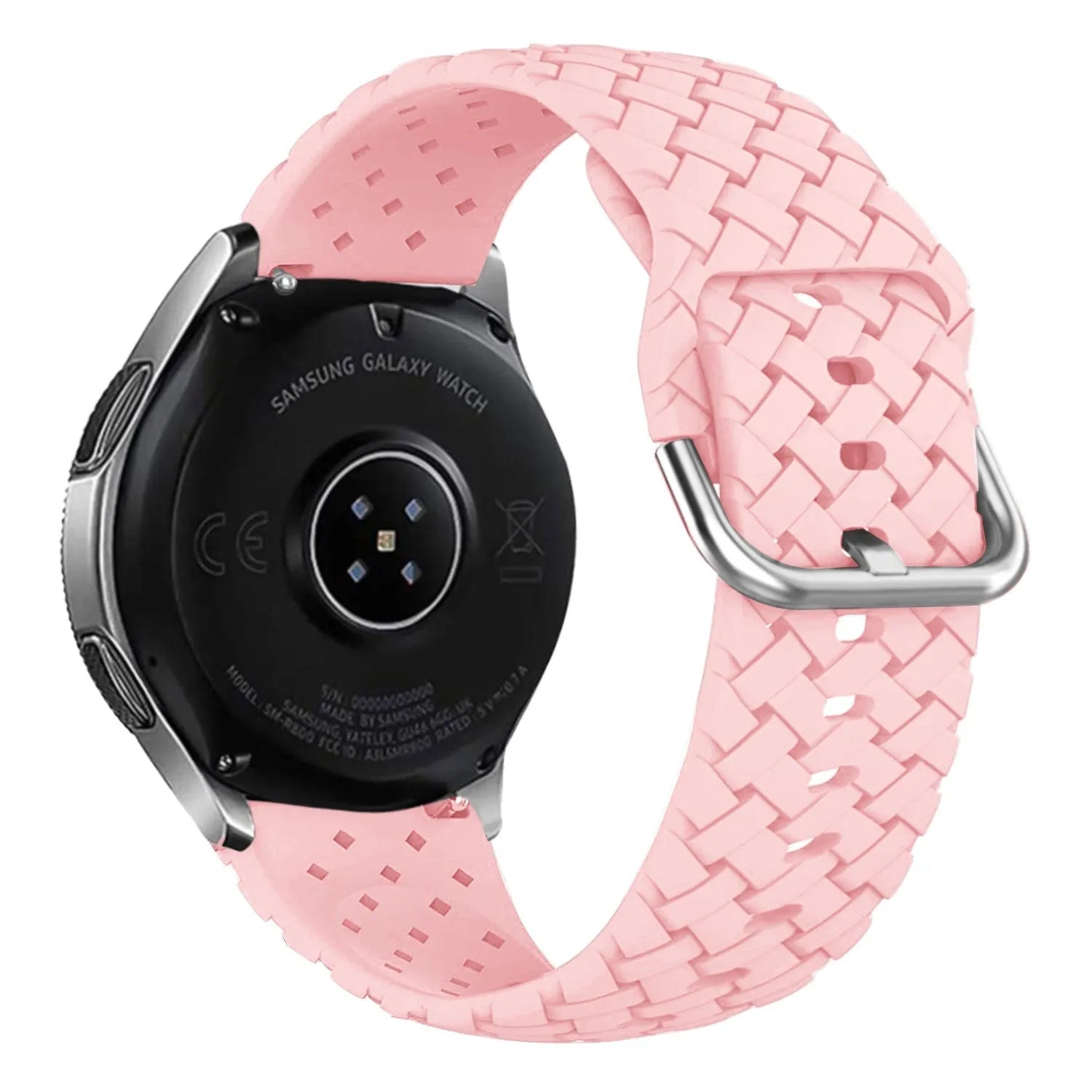 Amazfit GTR Mini gevlochten siliconen bandje (roze)