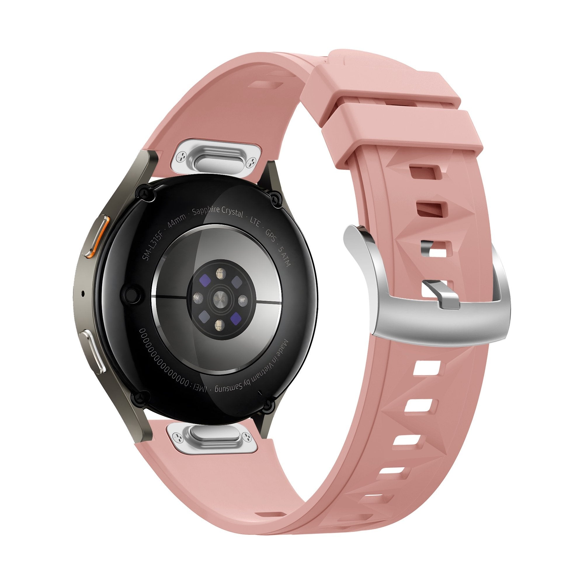 Bandz Huawei Watch 5 - 42mm siliconen band 'Easy fit' (roze)
