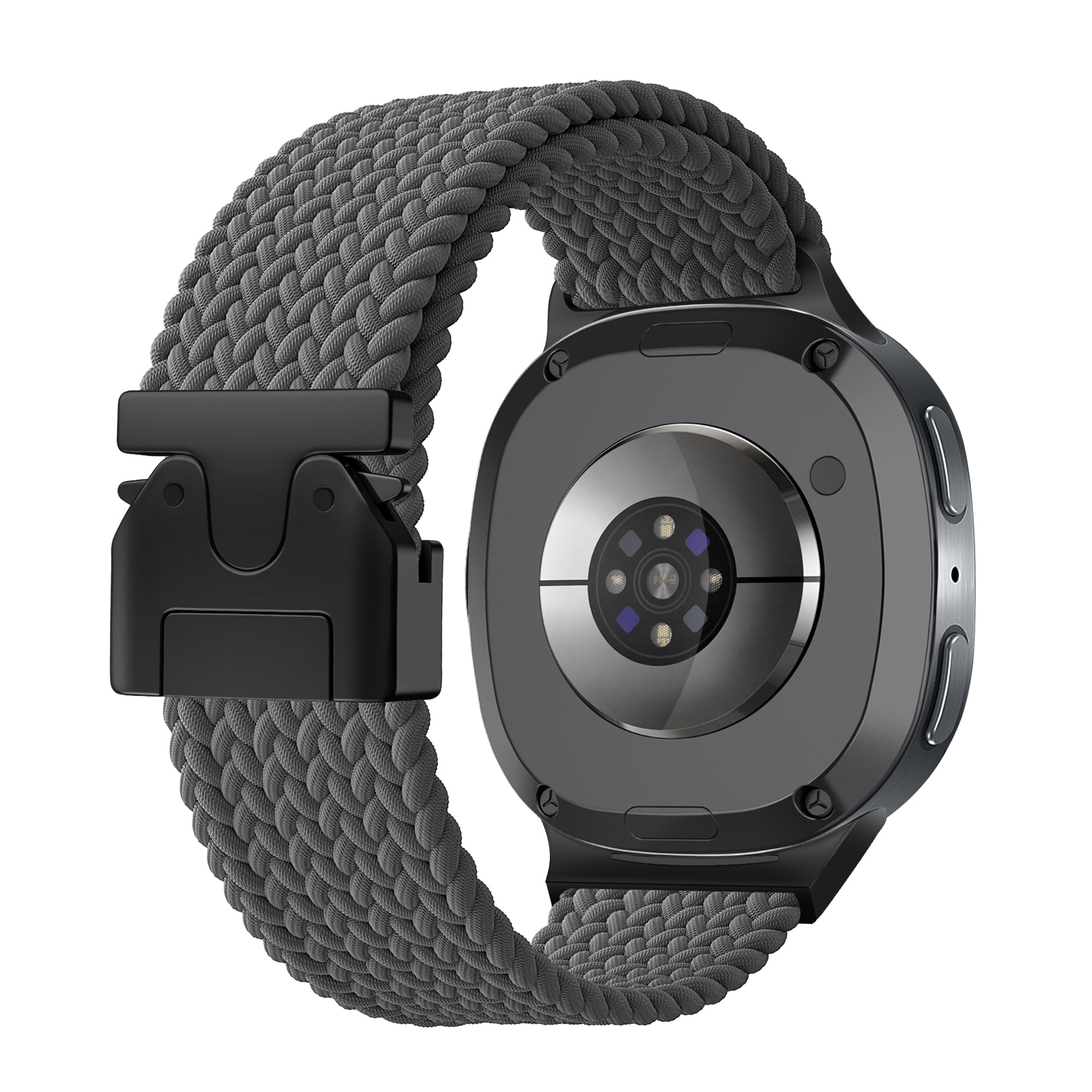 Samsung Galaxy Watch 8 - 40mm gevlochten band met P-buckle (donkergrijs)