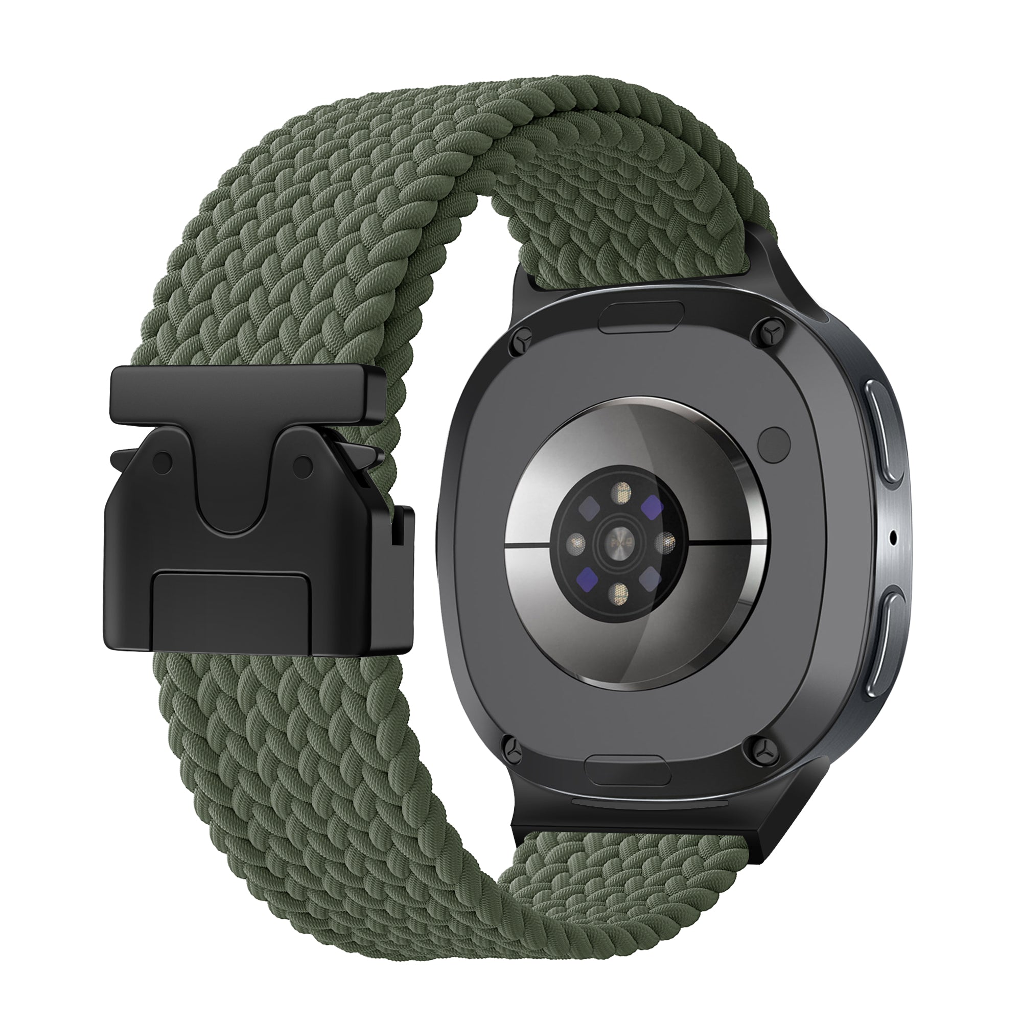Samsung Galaxy Watch 8 Classic gevlochten band met P-buckle (groen)