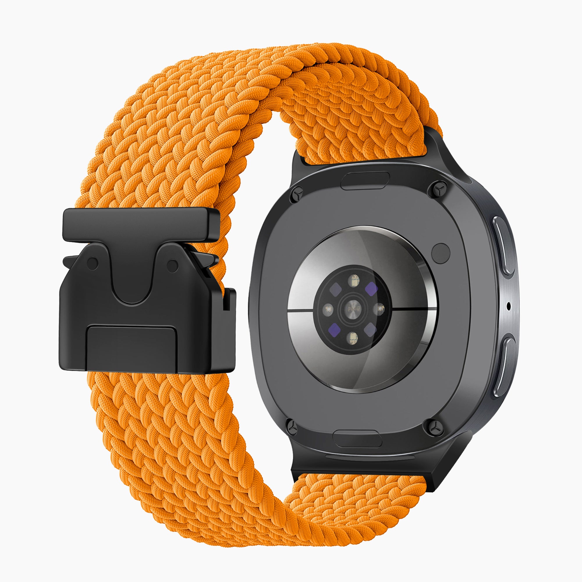Samsung Galaxy Watch 9 - 44mm gevlochten band met P-buckle (oranje)