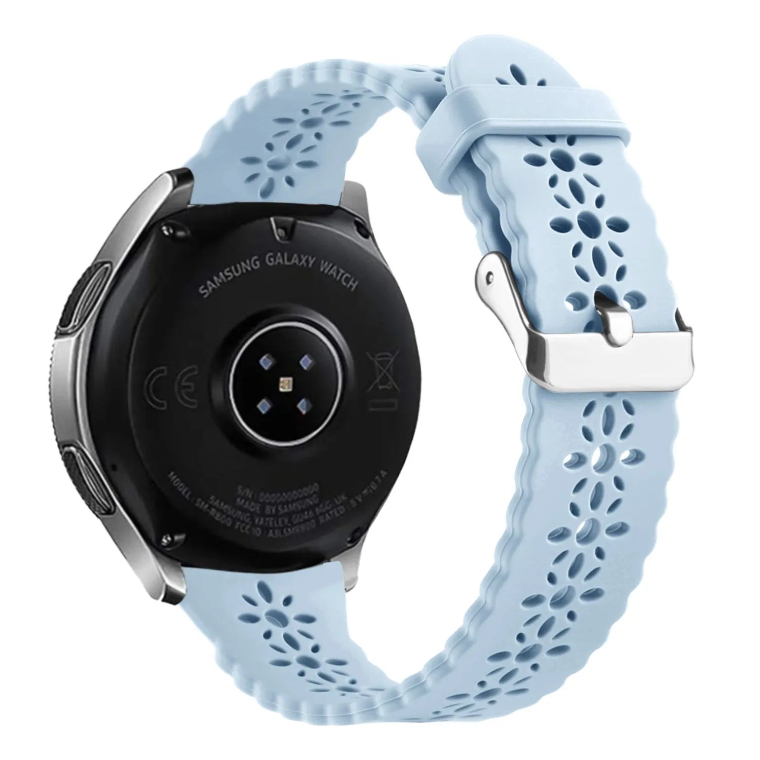 Amazfit GTR Mini siliconen bandje met patroon (mist blauw)