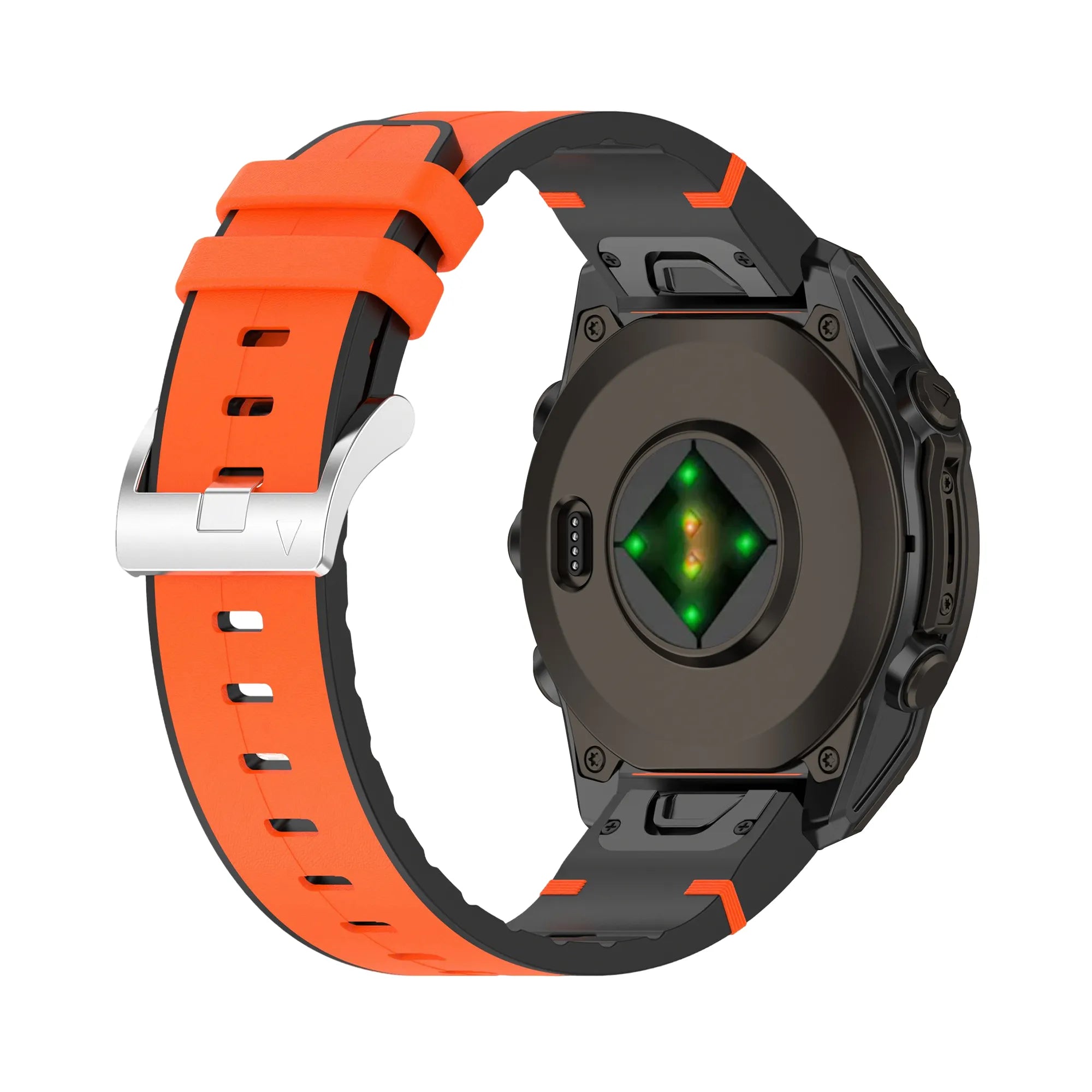 Garmin Fenix 8 Pro - 47mm Leather Hybrid Strap (Orange)