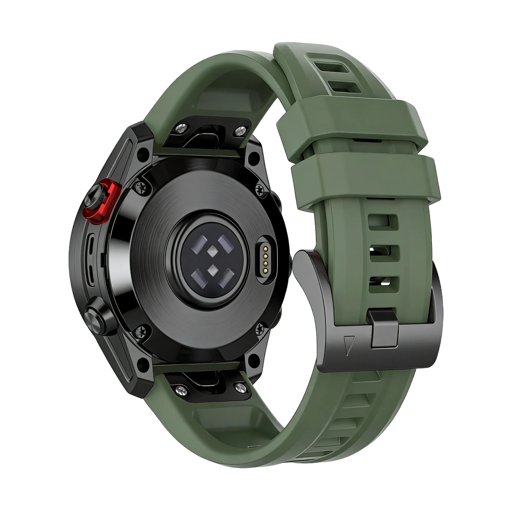 Bandz Garmin Forerunner 970 siliconen band 'Classic' (legergroen)