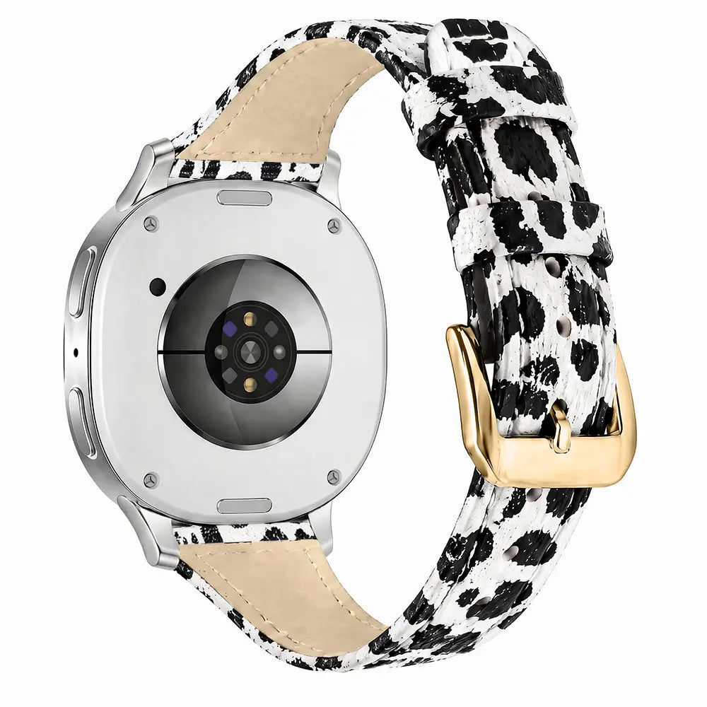 Samsung Galaxy Watch 9 - 44mm leren bandje (Leopard)