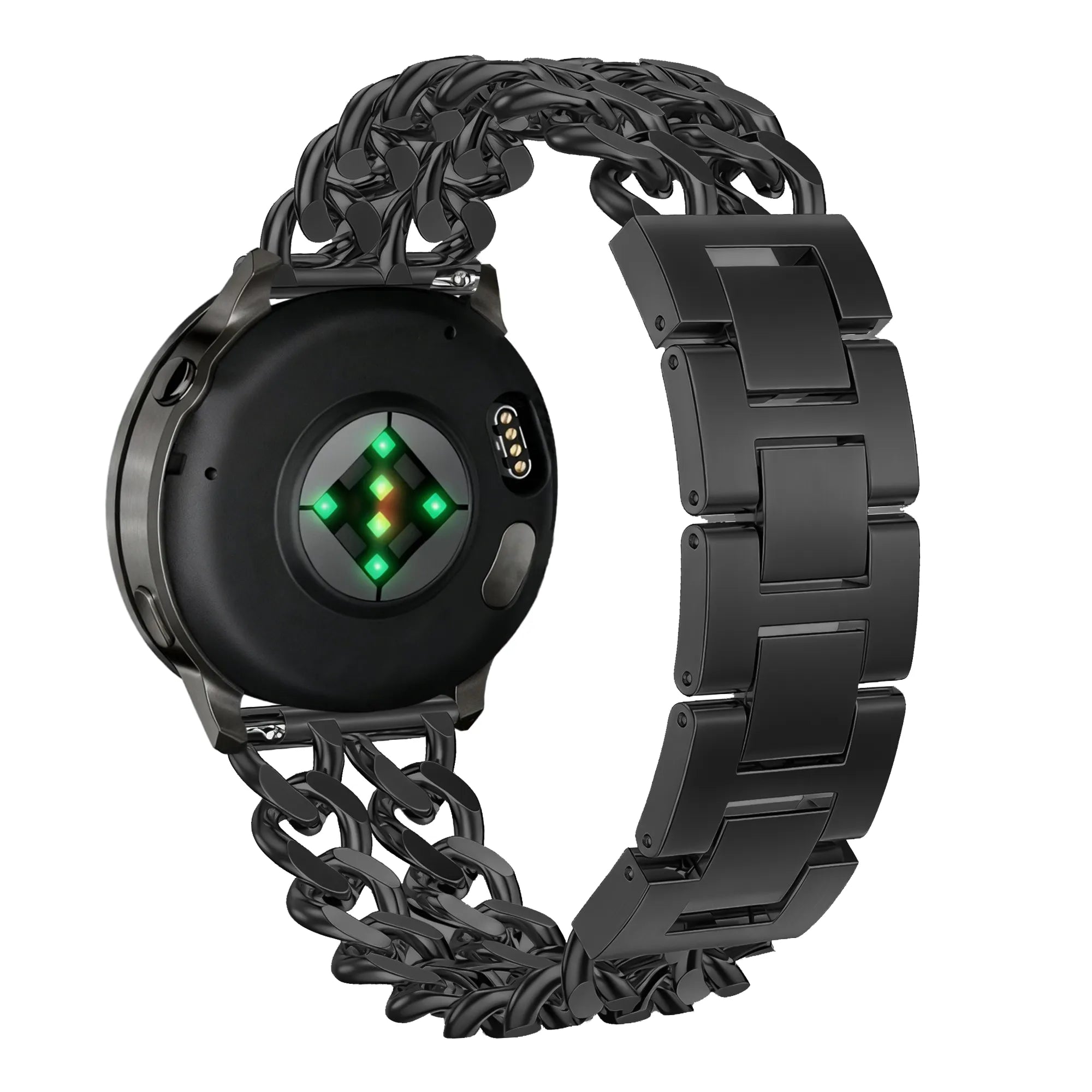 Bandz Coros Apex - 42mm Metal Strap 'Double Chains' (Black)