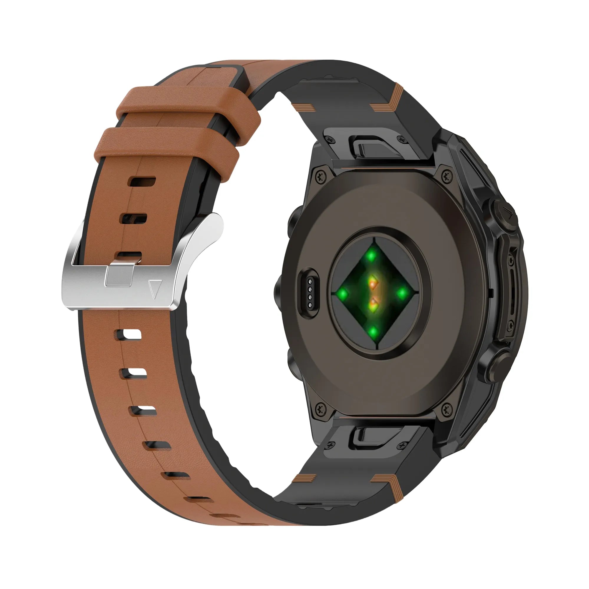 Garmin Fenix 8 Pro - 47mm Leather Hybrid Strap (Brown)