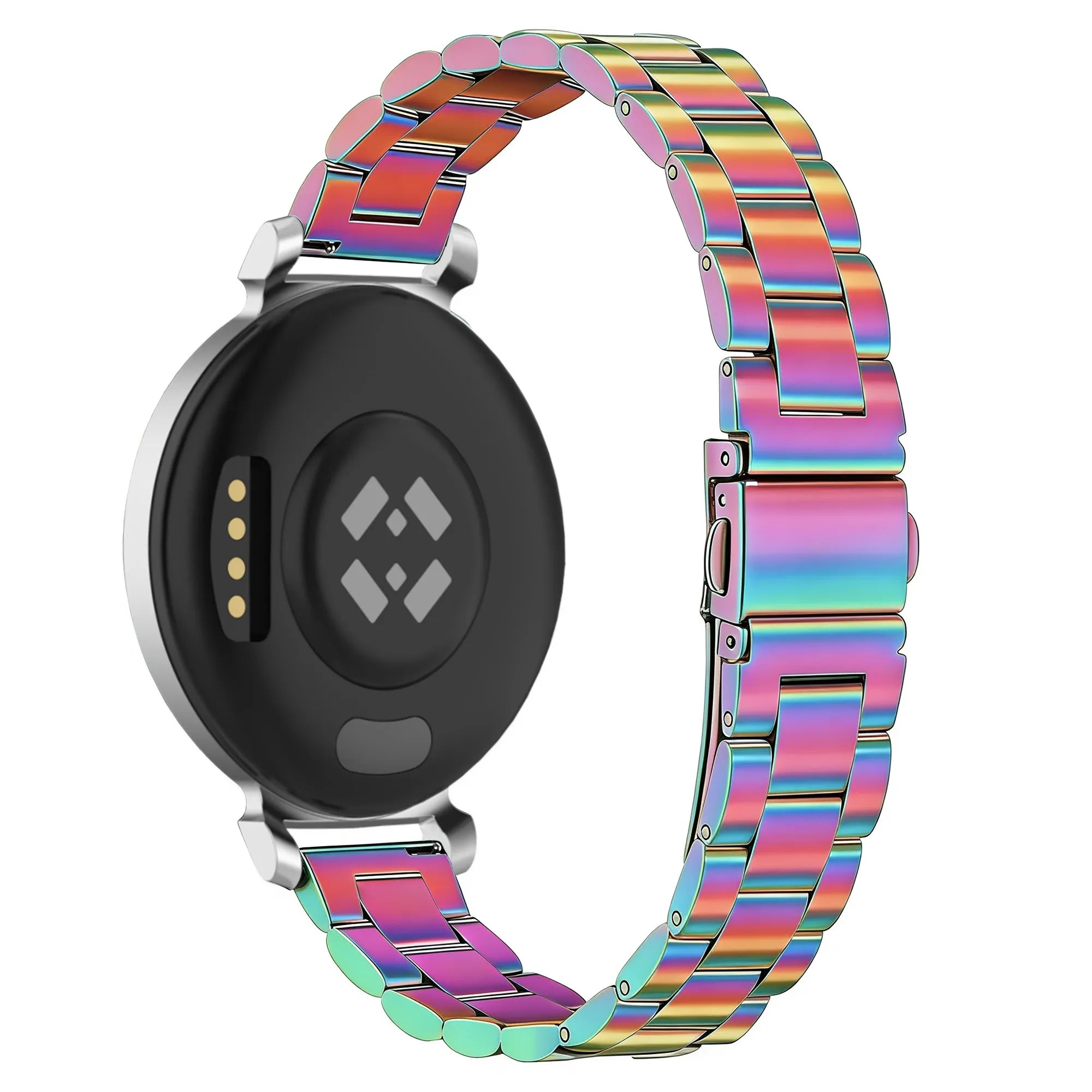 Bandz Pebble Round 2 - 14mm stalen band 'Classic' (regenboog)