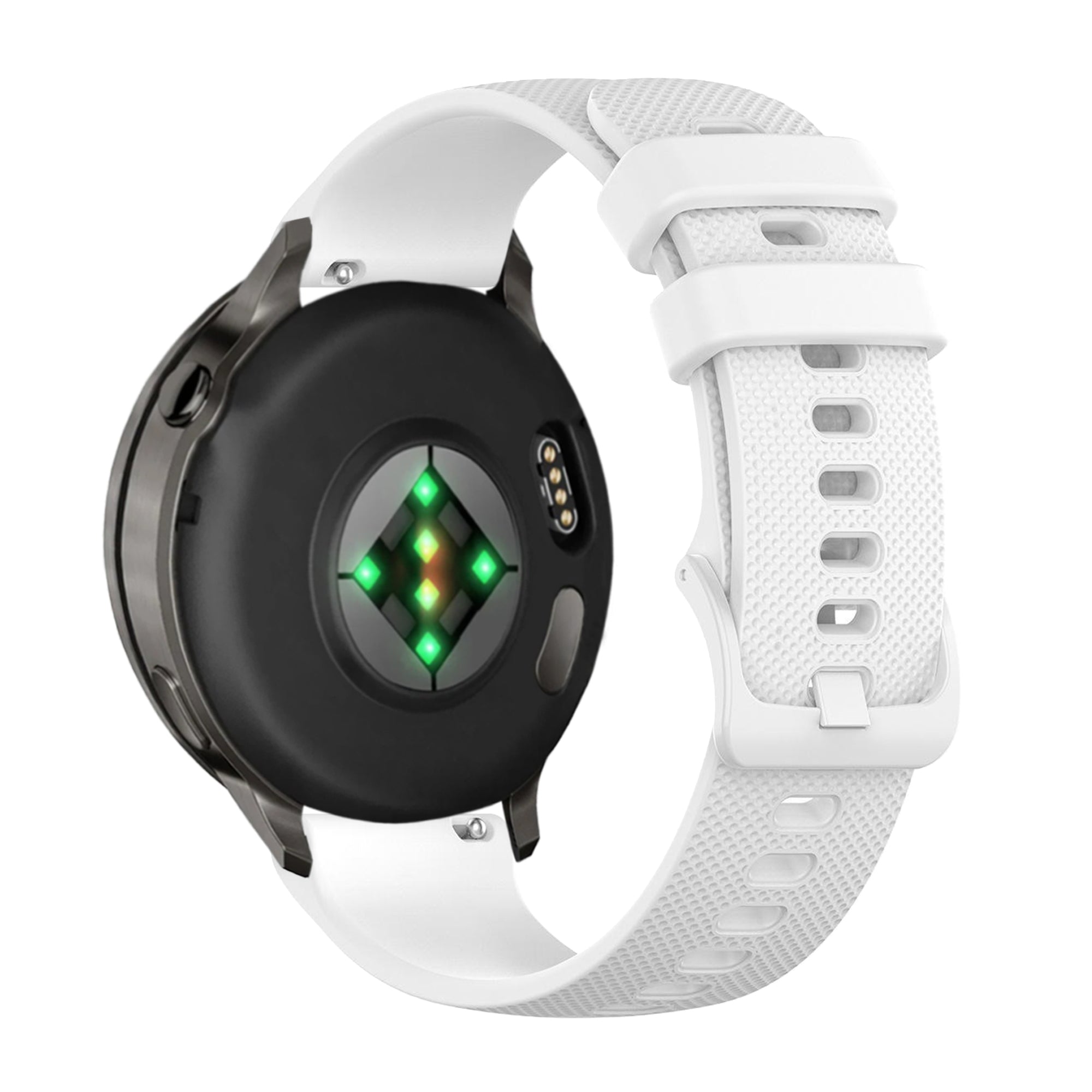 Bandz Garmin Vivoactive 4 Silicone Strap 'Premium' (White)
