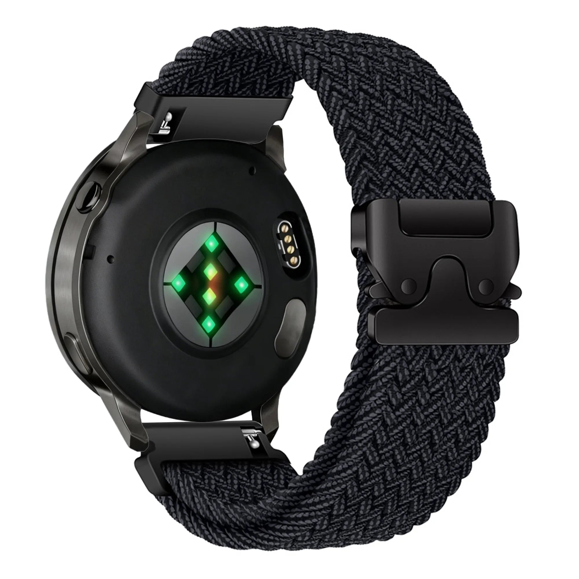 Bandz Garmin Venu 4 - 45mm gevlochten band 'Parachute' (grafiet)